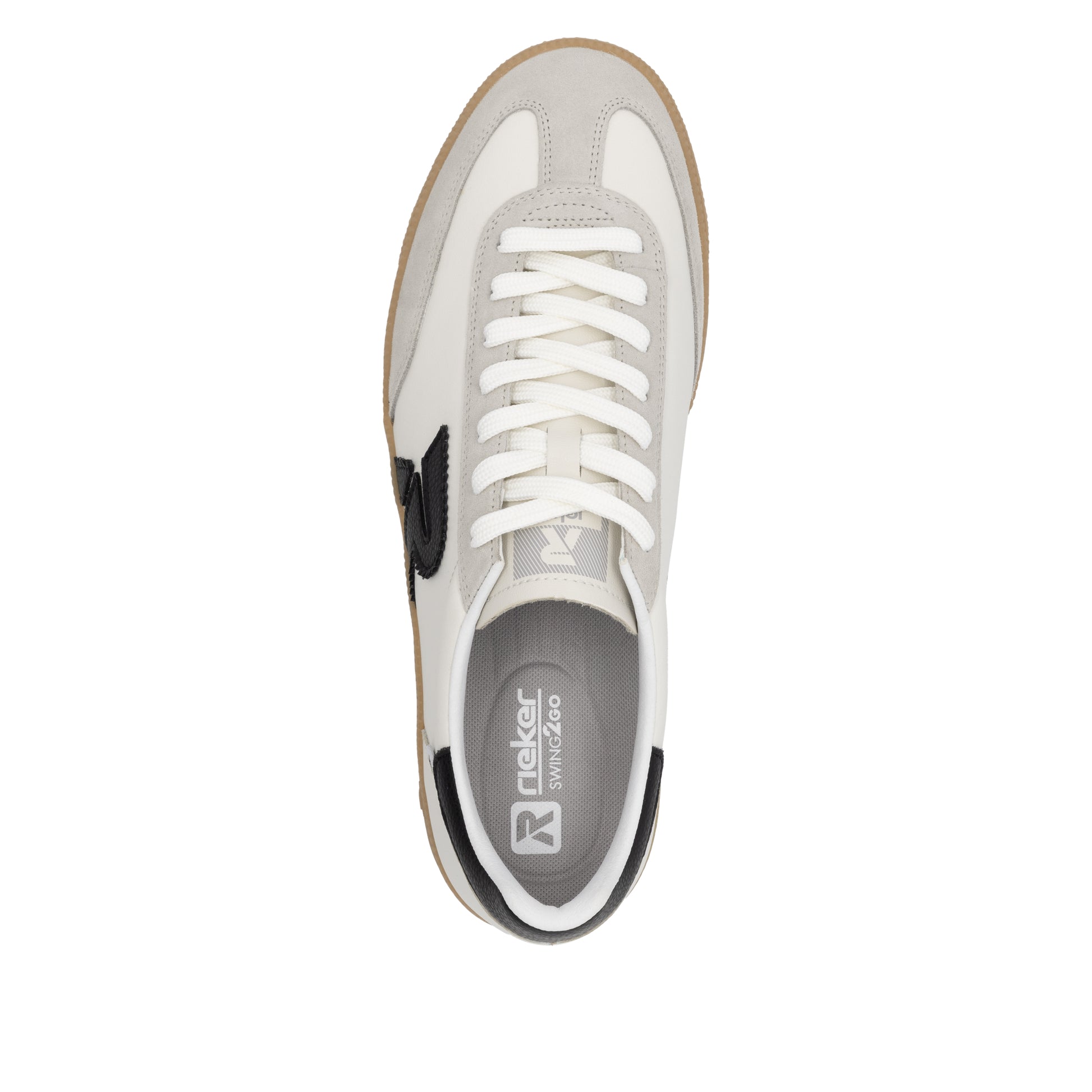 White Elasticated Shoes for Men | Rieker U2200-83