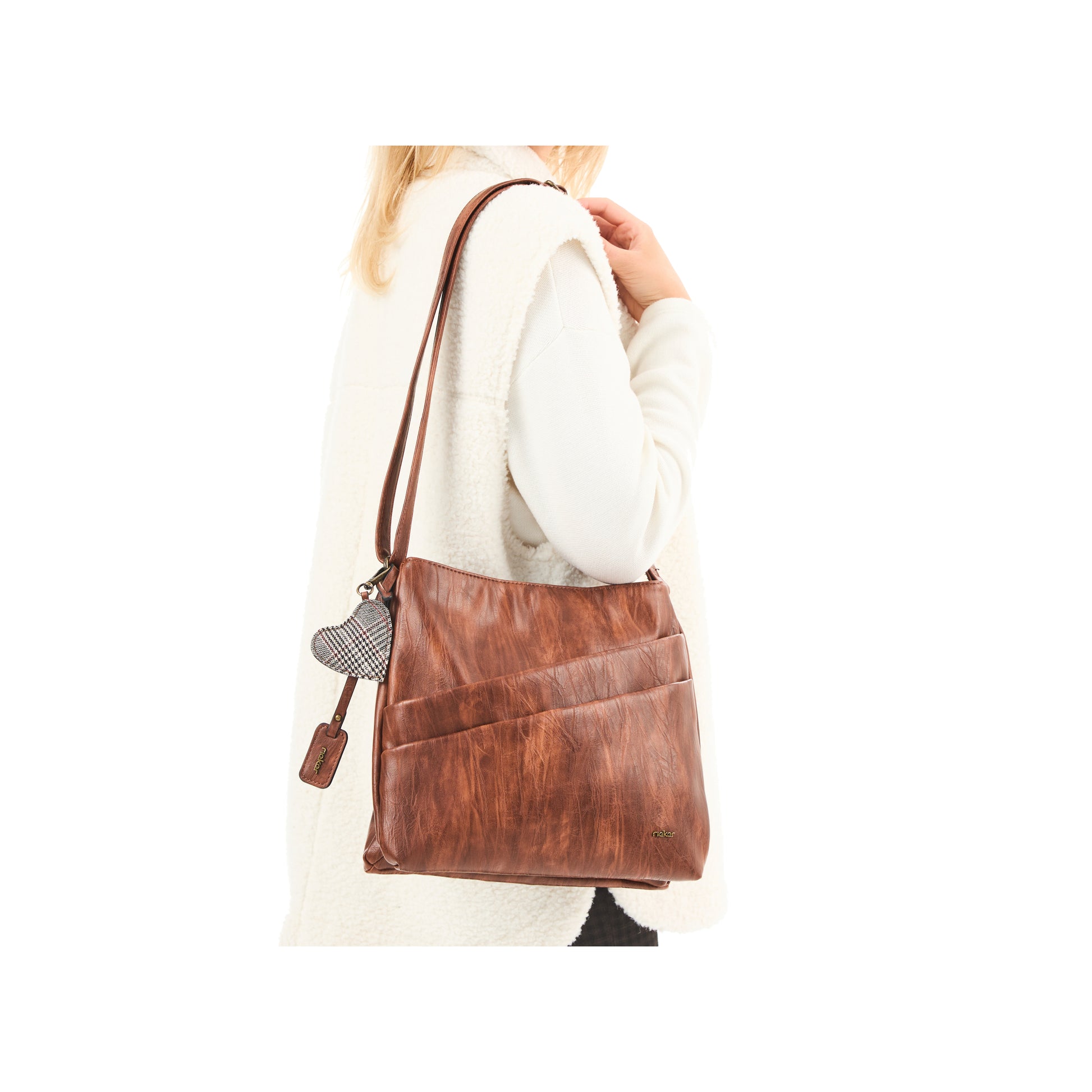 Brown Zip Bags for Women | Rieker H1005-22
