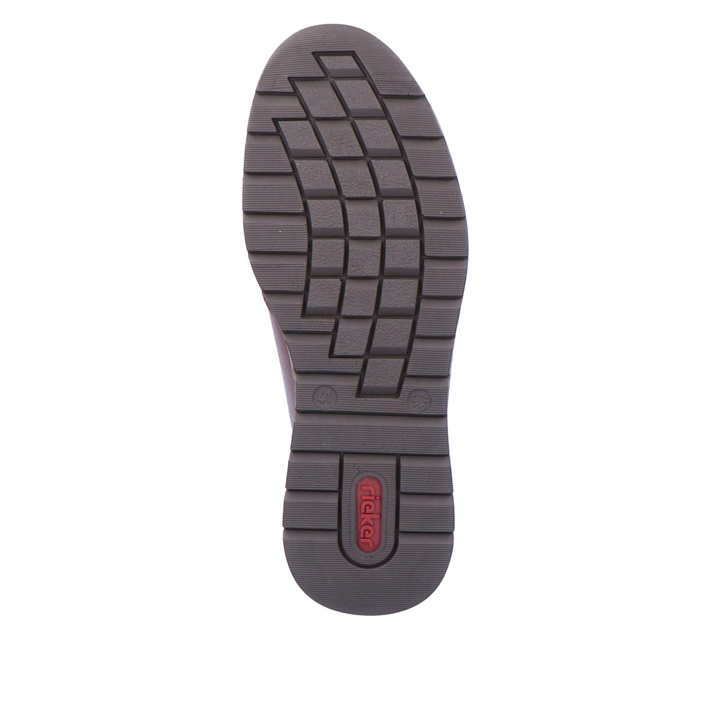 Brown Zip Shoes for Men | Rieker B2112-25