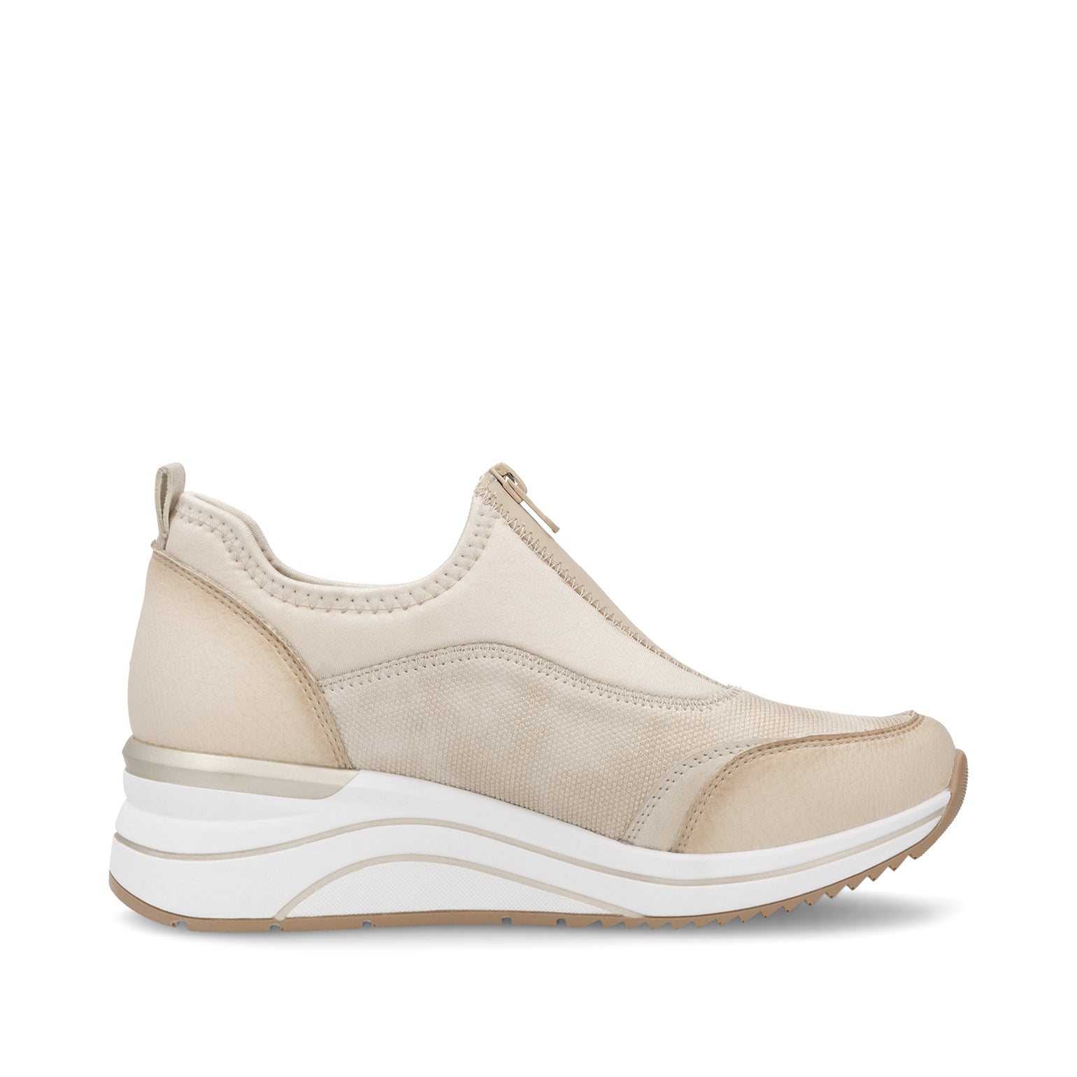 Beige Zip Shoes for Women | Remonte D0T08-61