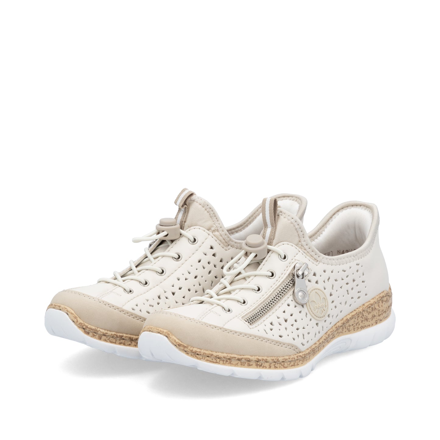 Rieker Women's Slip-on Shoe - Beige | N42V3-60
