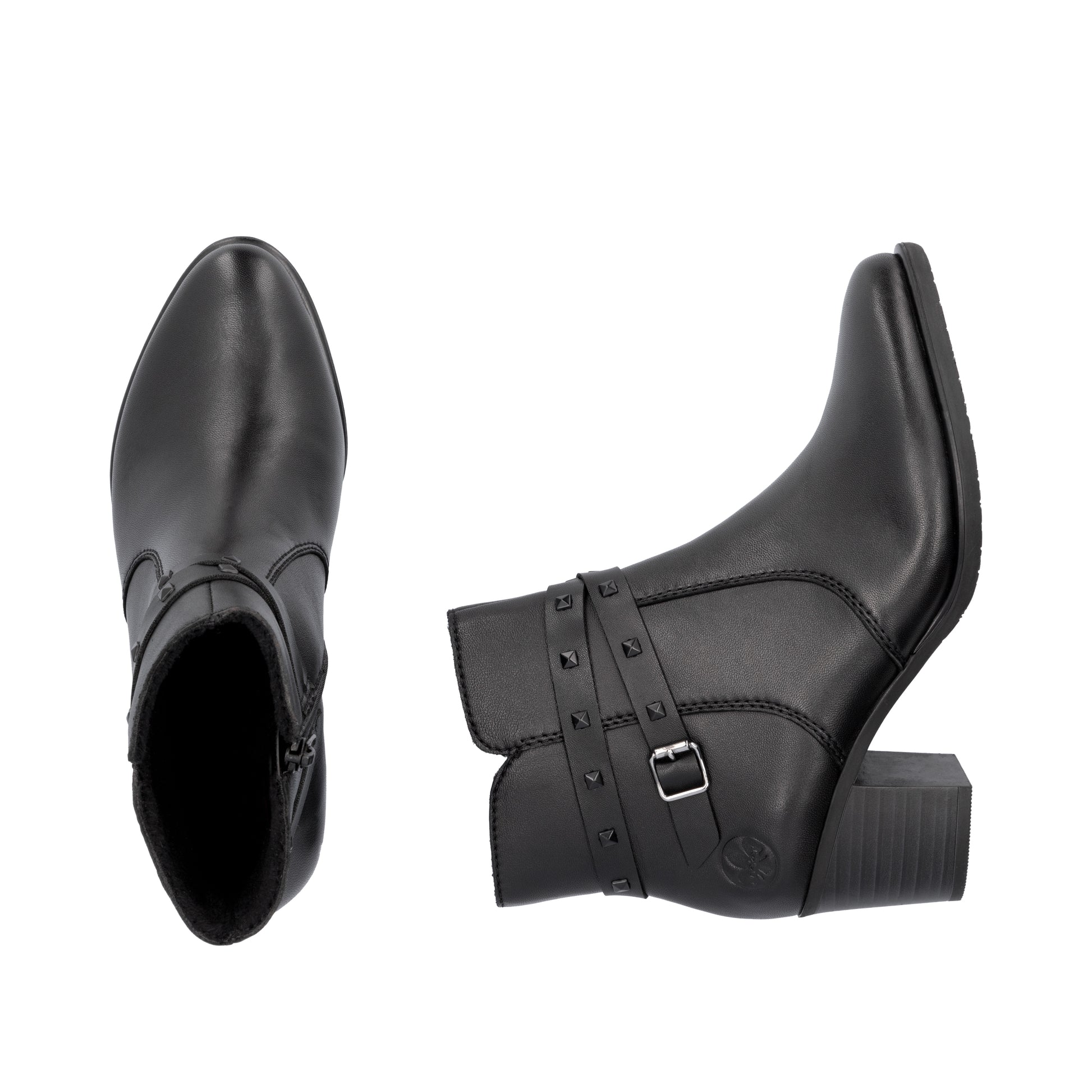 Black Zip Boots for Women | Rieker Y2059-00