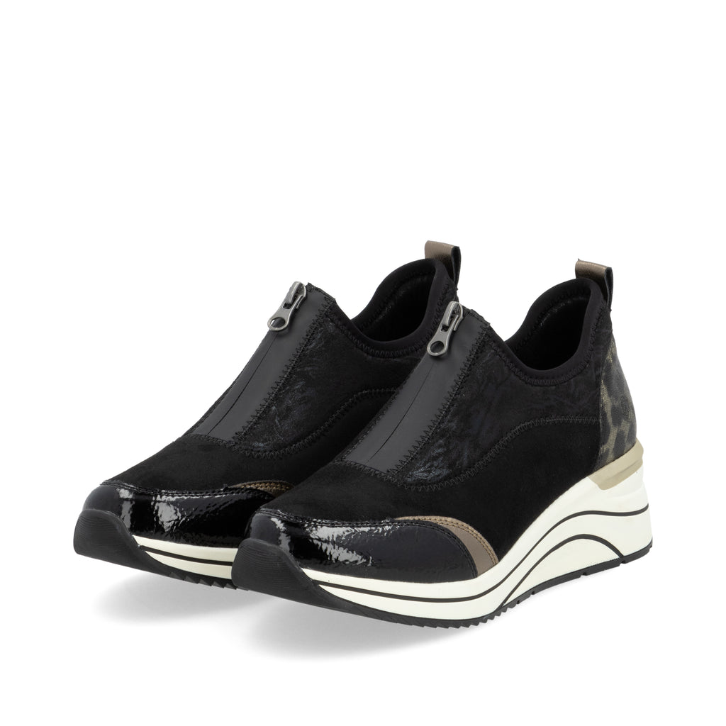 Black Zip Shoes for Women | Remonte D0T08-02