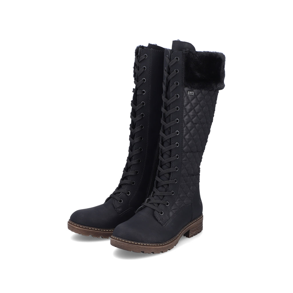 Black Zip Boots for Women | Rieker Z4740-00