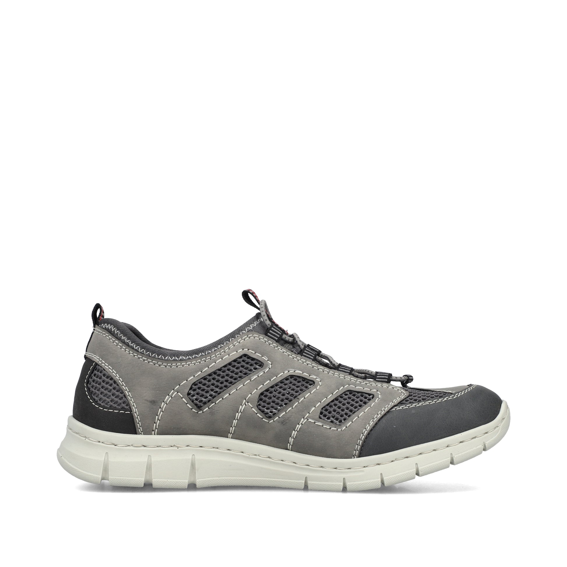 Grey Elasticated Shoes for Men | Rieker B7762-45