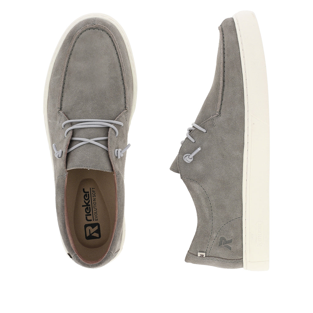 Grey Lace-Up Shoes for Men | Rieker Sport U0702-42