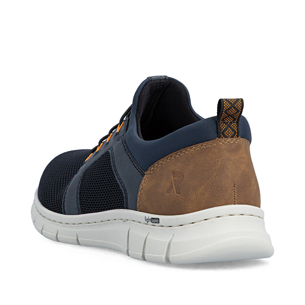 Blue Elasticated Shoes for Men | Rieker B7796-14