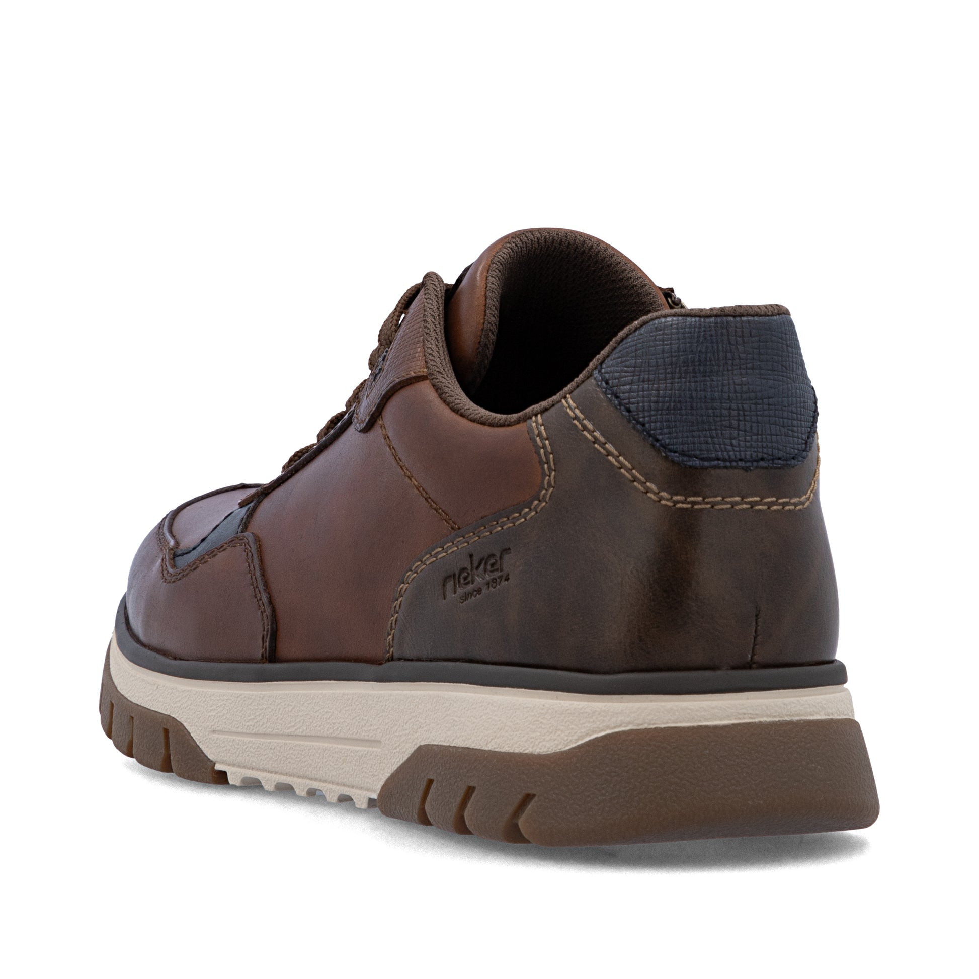 Brown Zip Shoes for Men | Rieker B9301-25