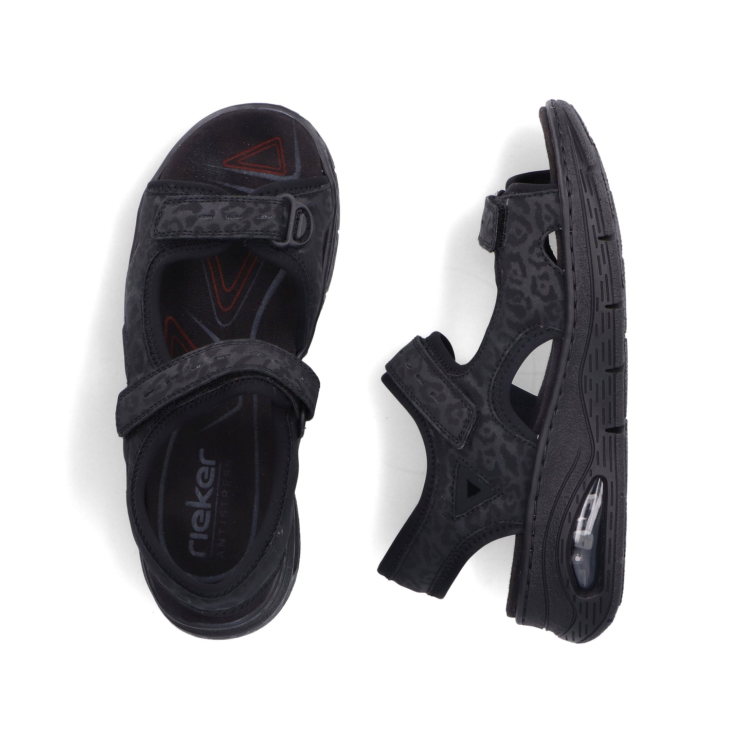 Rieker Woman's Sandals - Black | 67666-00