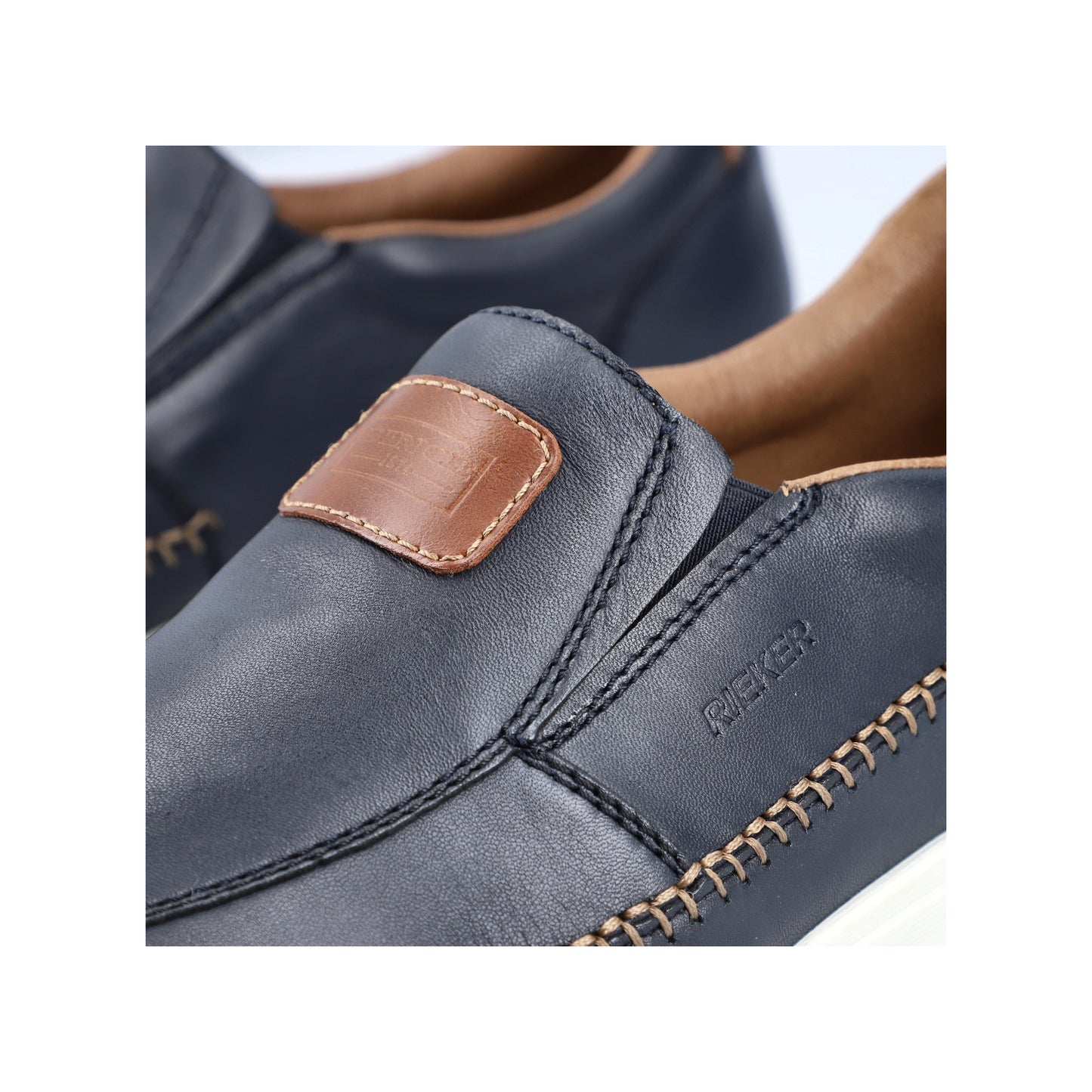 Rieker Men's Casual Slip-on Shoe - Blue | 11962-14