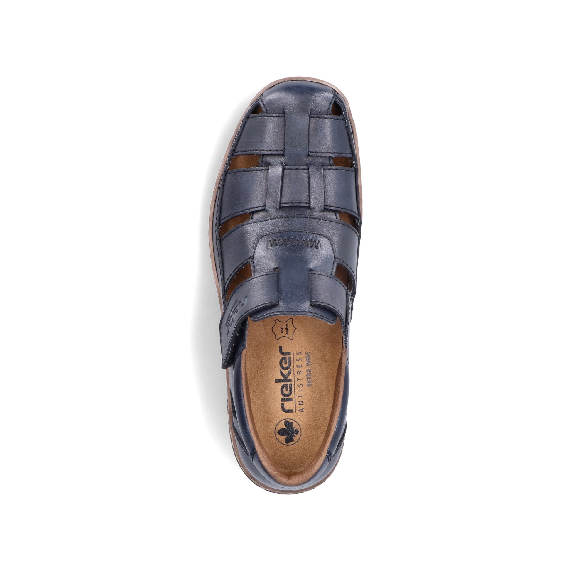 Blue Hook & Loop Shoes for Men | Rieker 03578-14