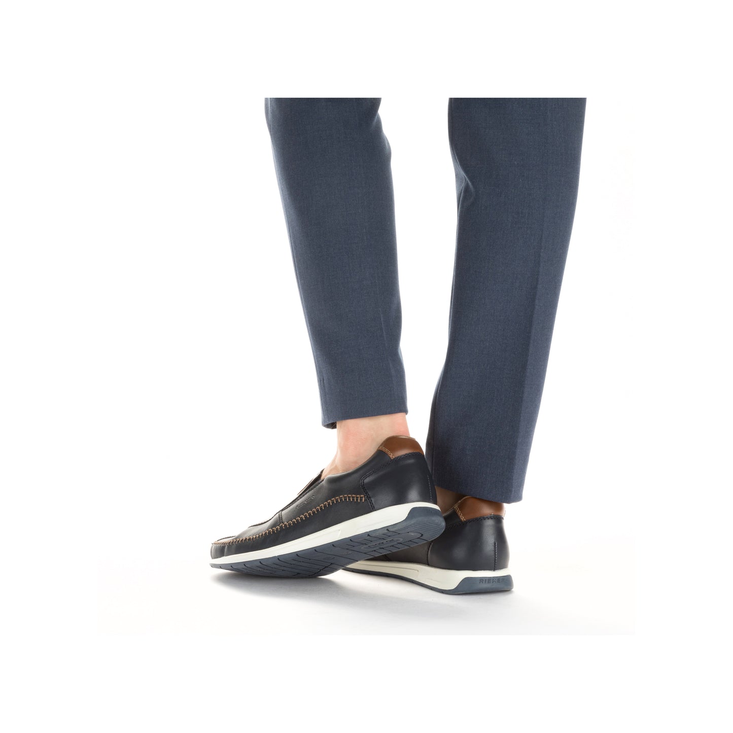 Rieker Men's Casual Slip-on Shoe - Blue | 11962-14