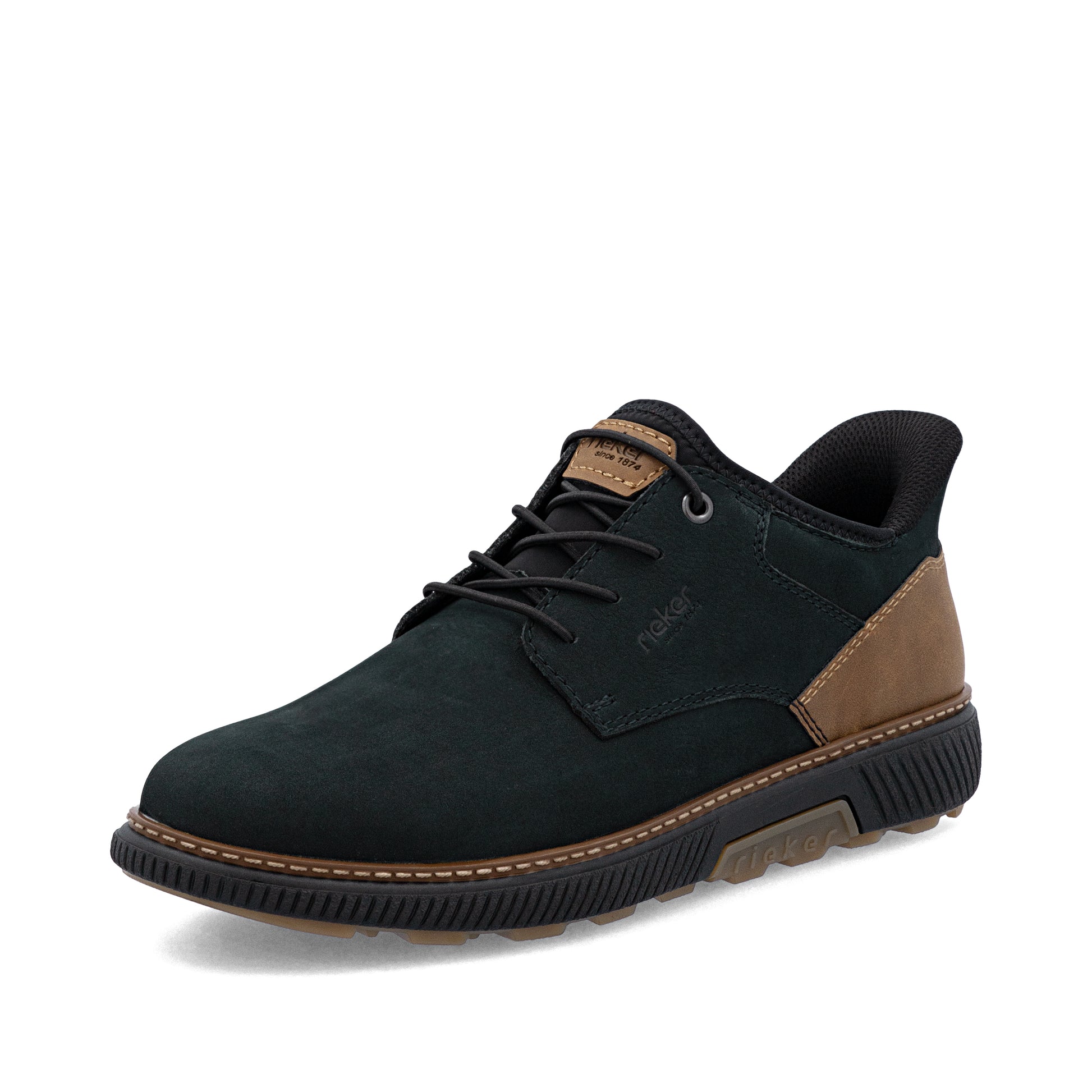 Blue Elasticated Shoes for Men | Rieker B3357-15
