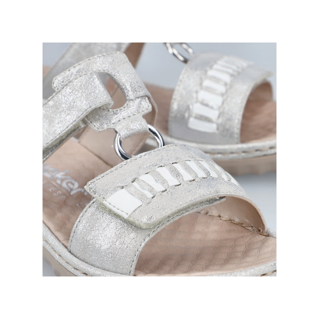 Grey Hook & Loop Sandals for Women | Rieker 60481-40