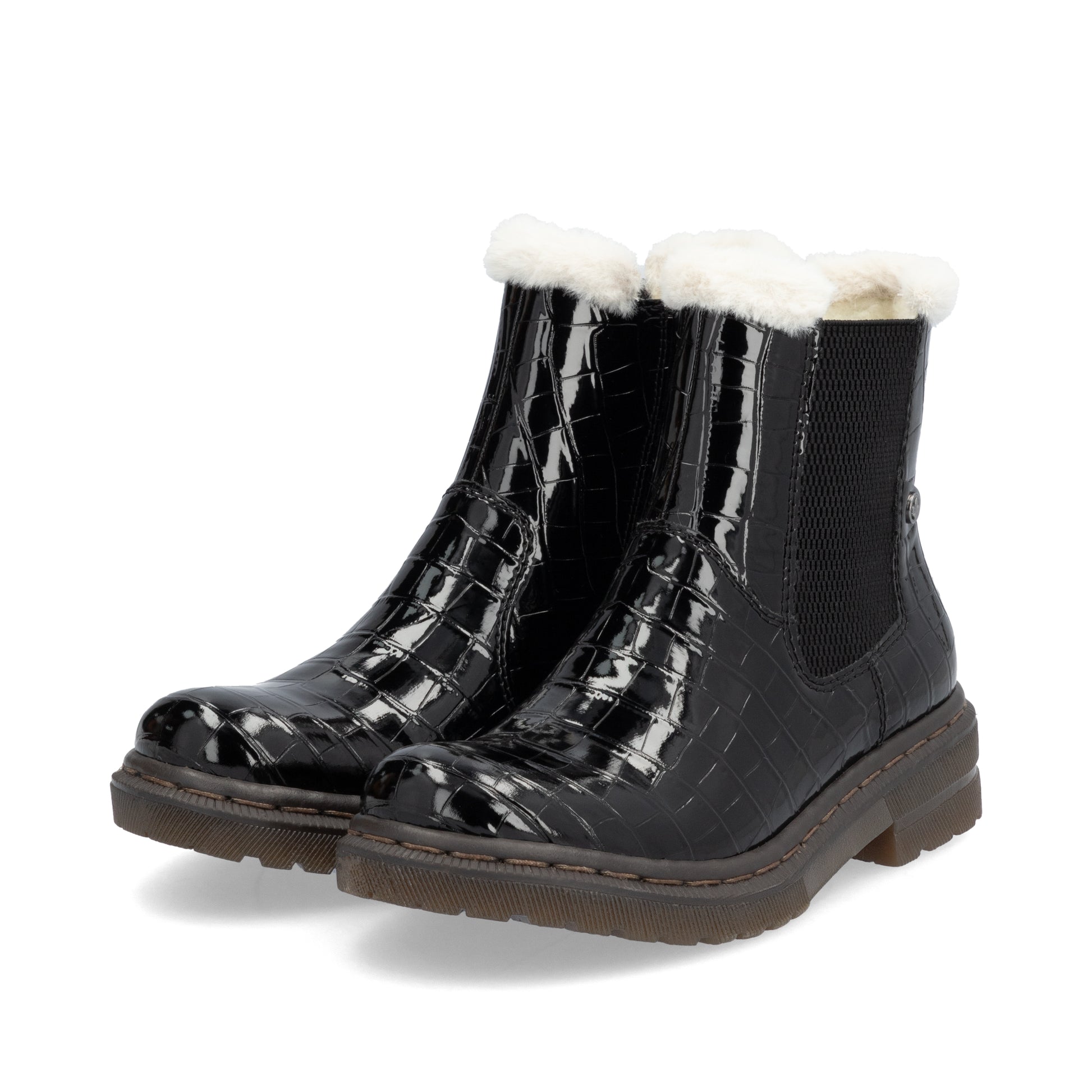 Black Zip Boots for Women | Rieker 78250-00