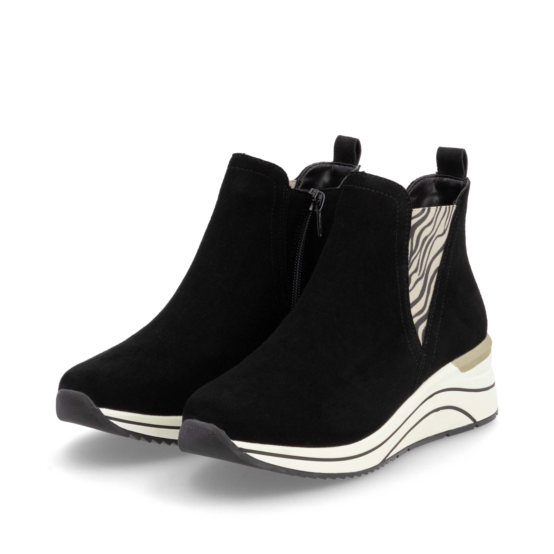 Black Zip Boots for Women | Remonte D0T75-03