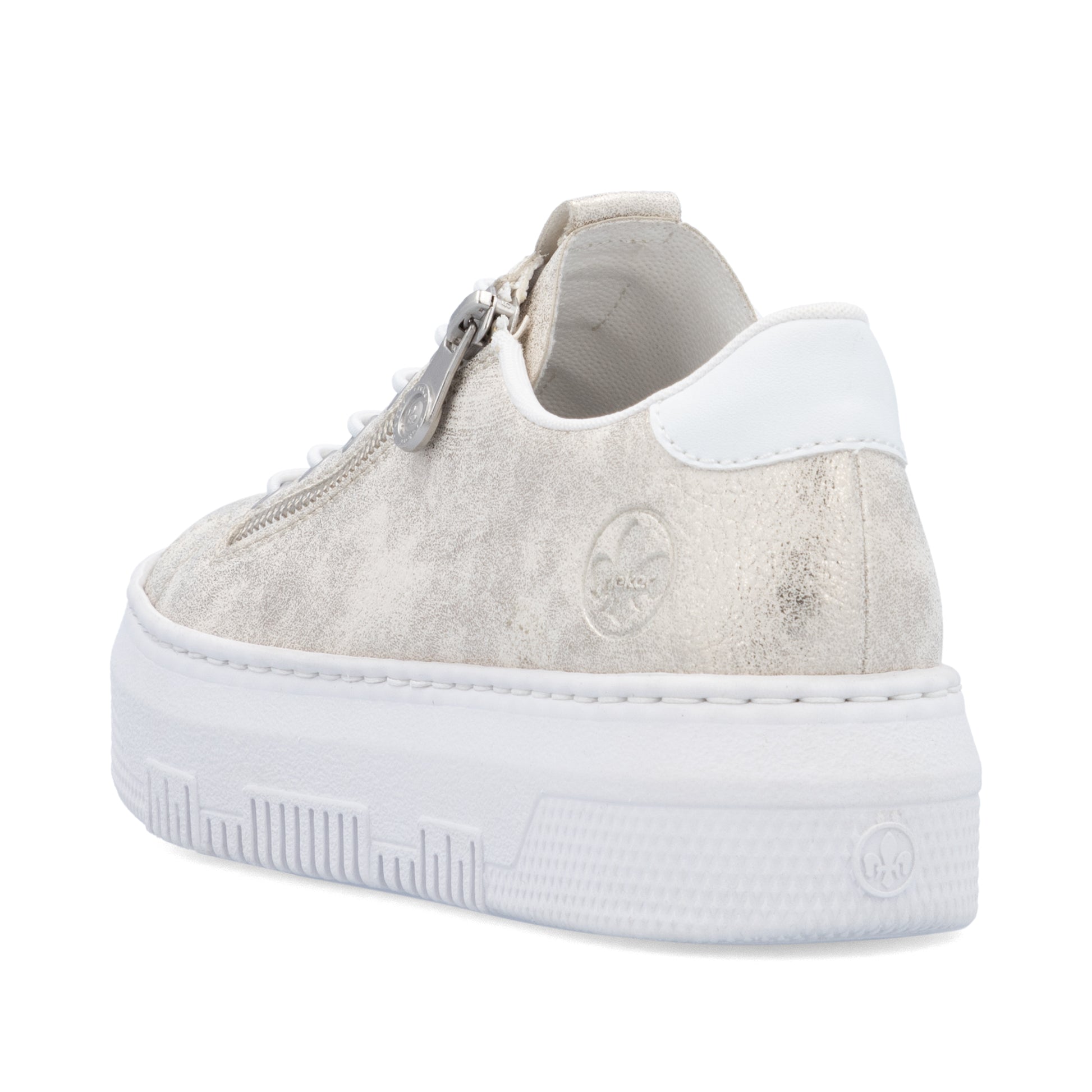Beige Zip Shoes for Women | Rieker M1953-60