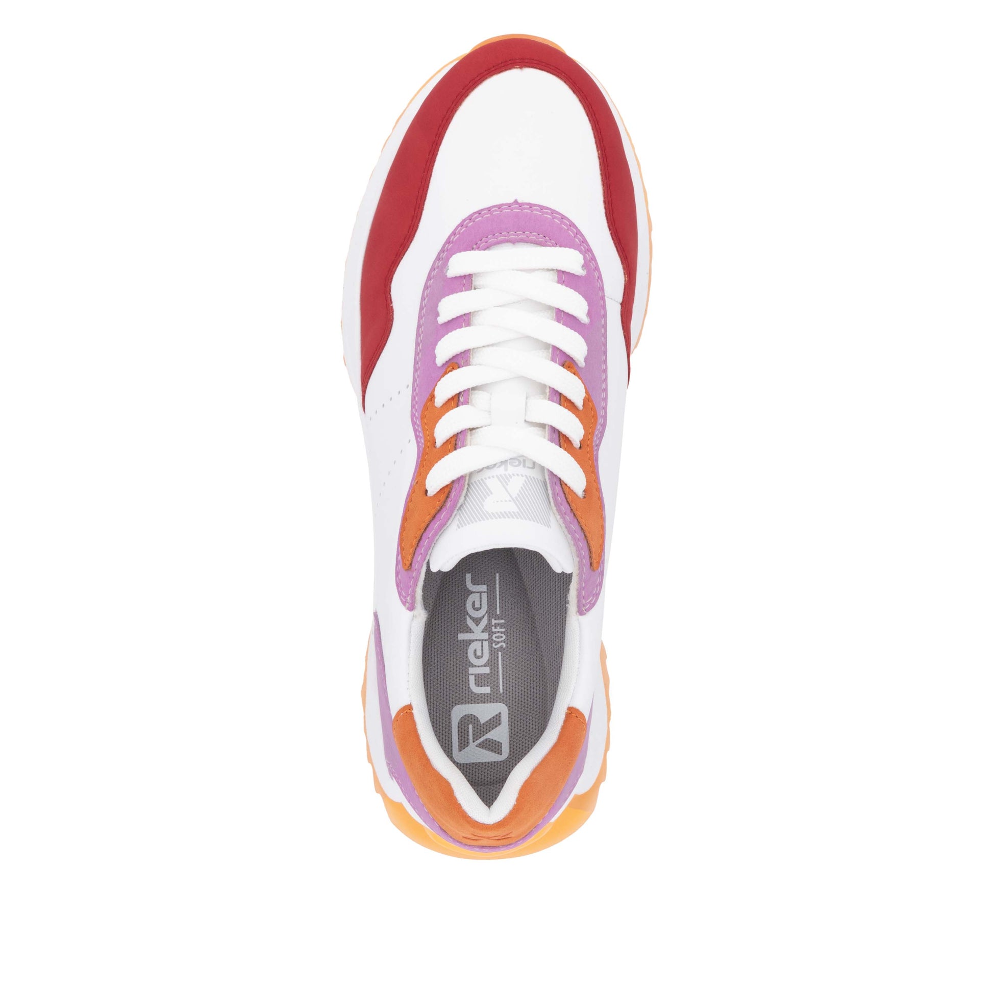 White Elasticated Shoes for Women | Rieker W1308-80