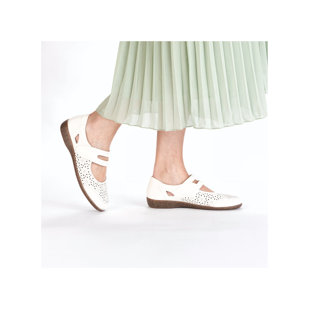 White Hook & Loop Shoes for Women | Rieker 47675-80