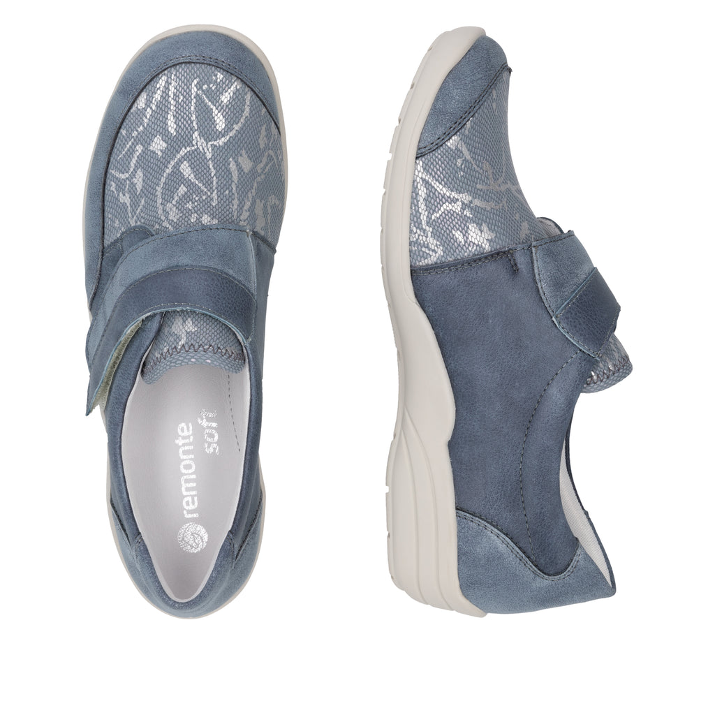 Blue Hook & Loop Shoes for Women | Remonte R7600-14