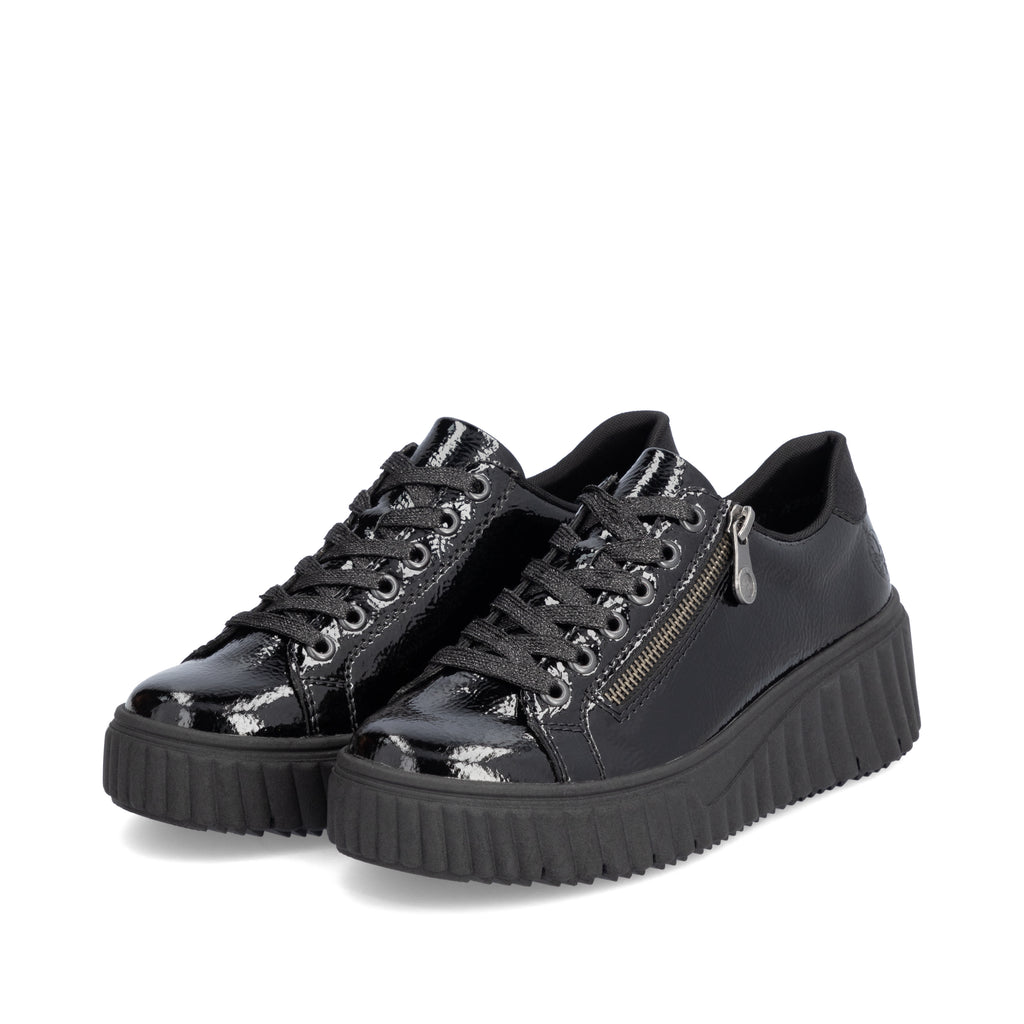 Black Zip Shoes for Women | Rieker N2501-00