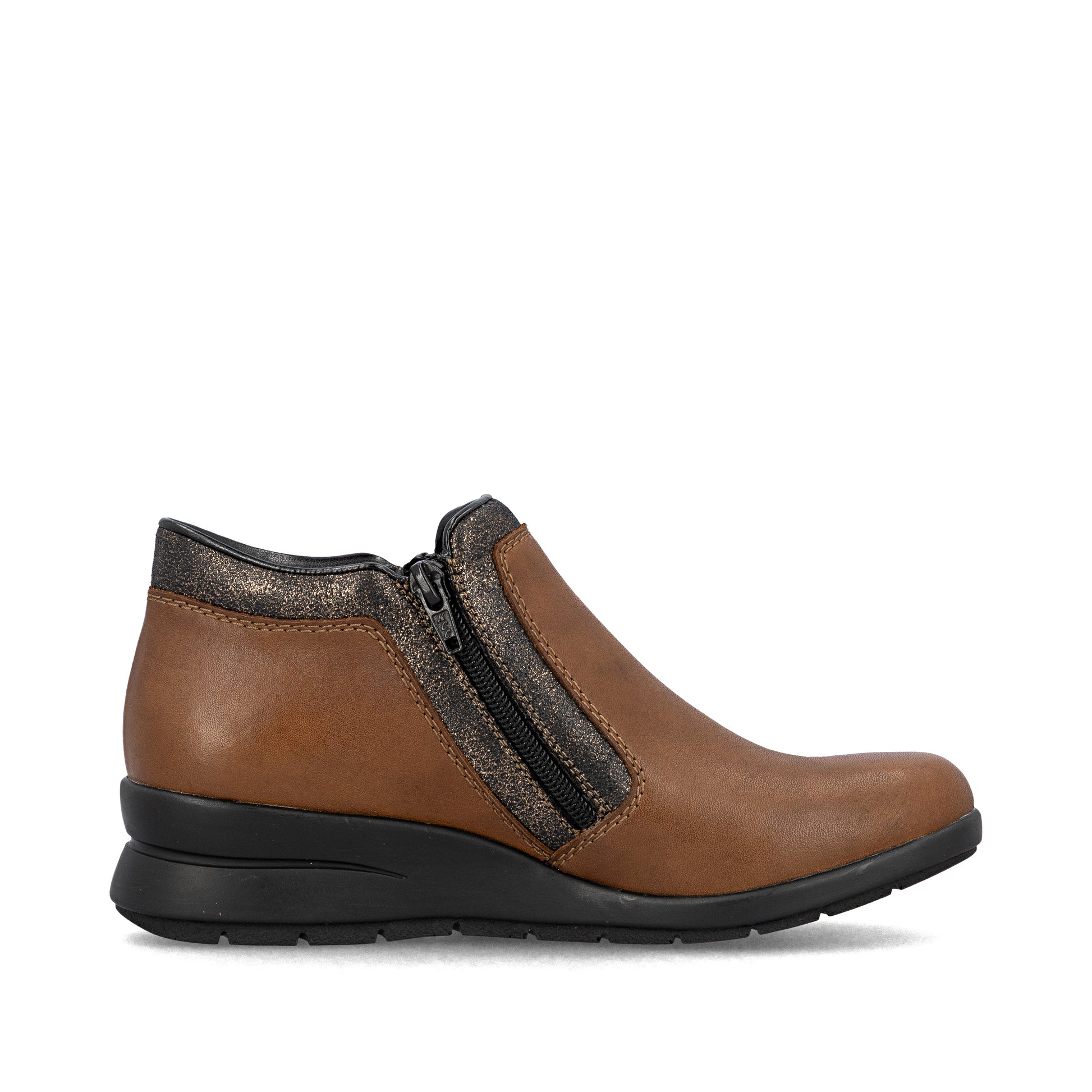 Brown Zip Boots for Women | Rieker L4883-24