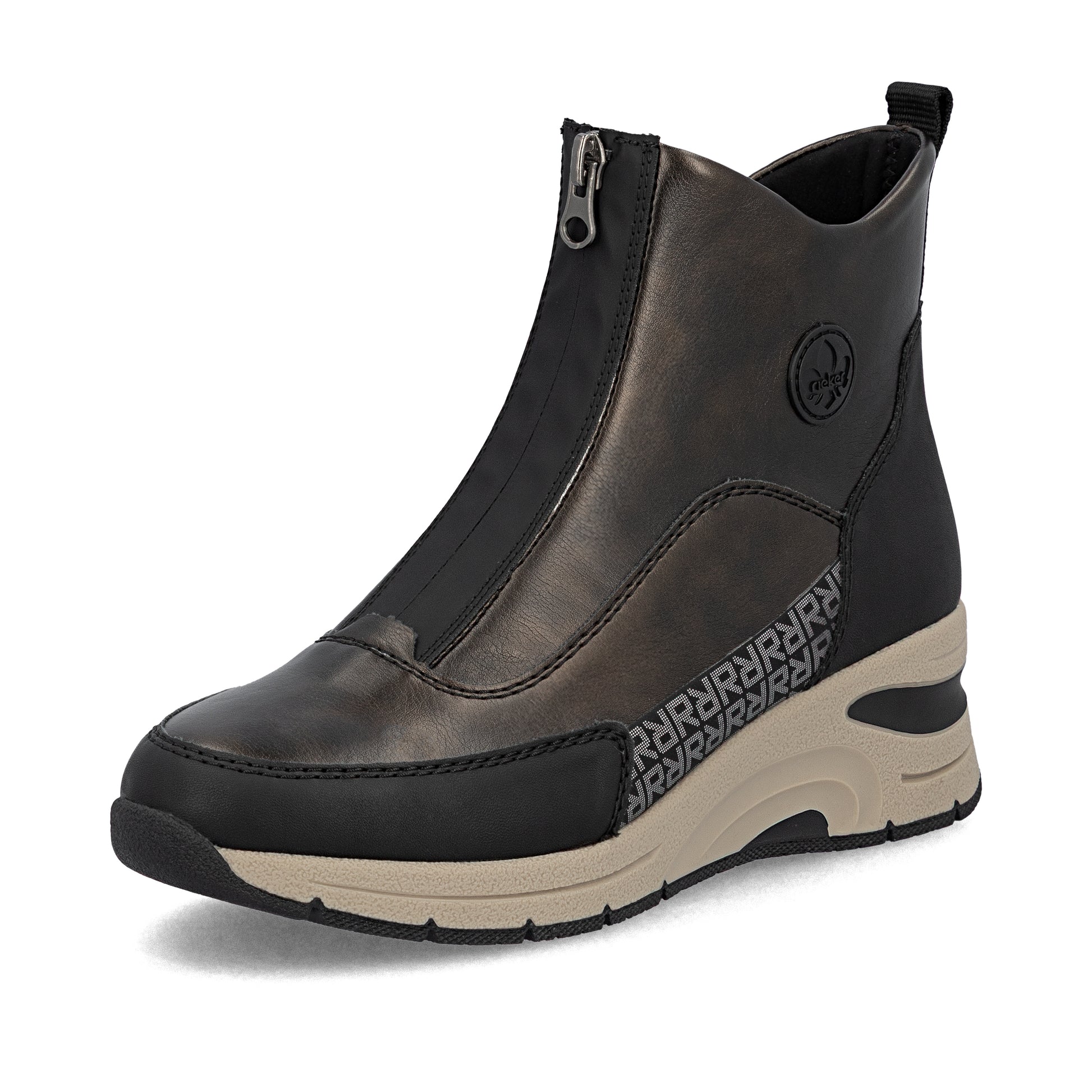 Brown Zip Boots for Women | Rieker N9381-60