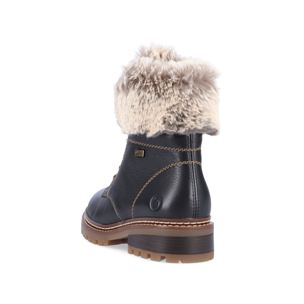 Black Zip Boots for Women | Remonte D0B74-01