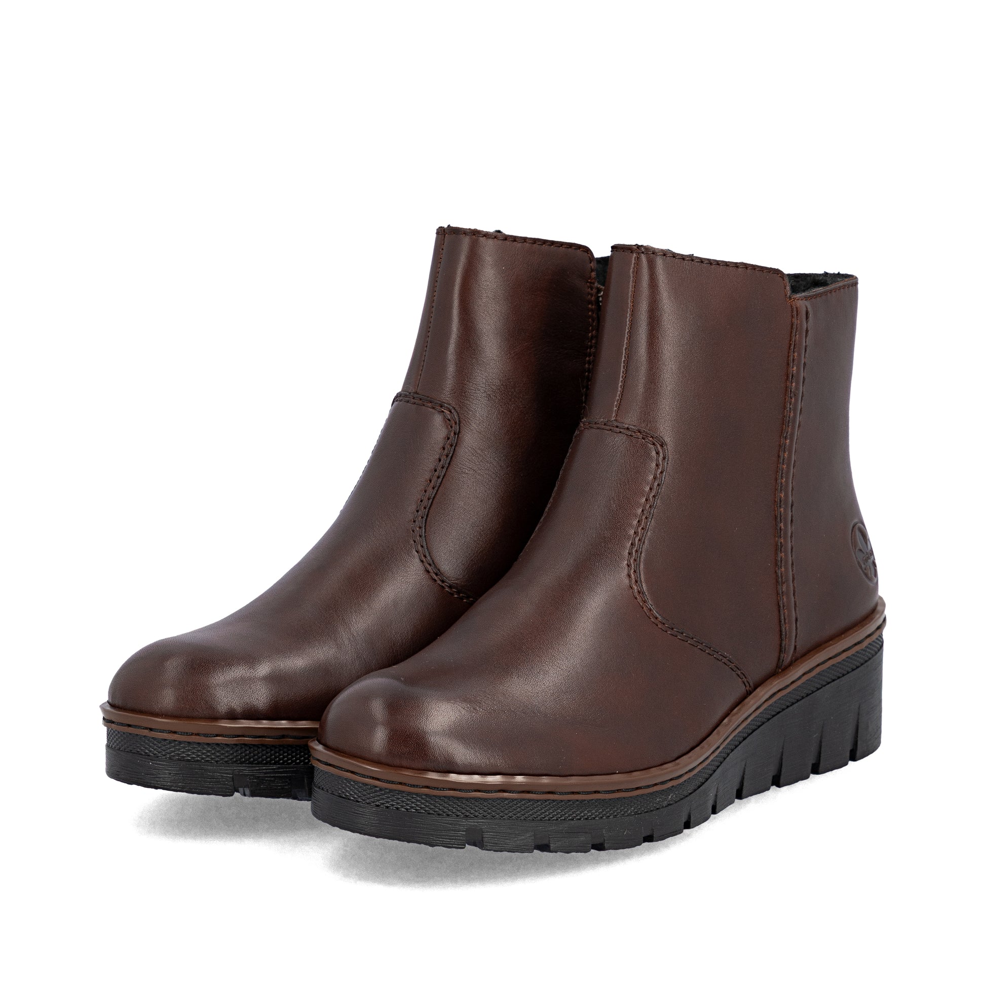 Brown Zip Boots for Women | Rieker X9165-27