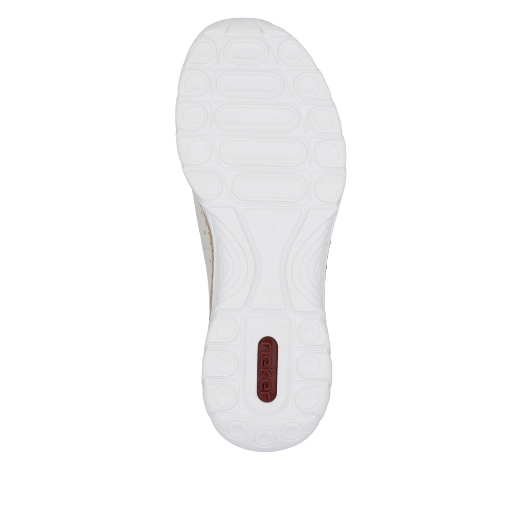 Beige Elasticated Shoes for Women | Rieker N42V3-60