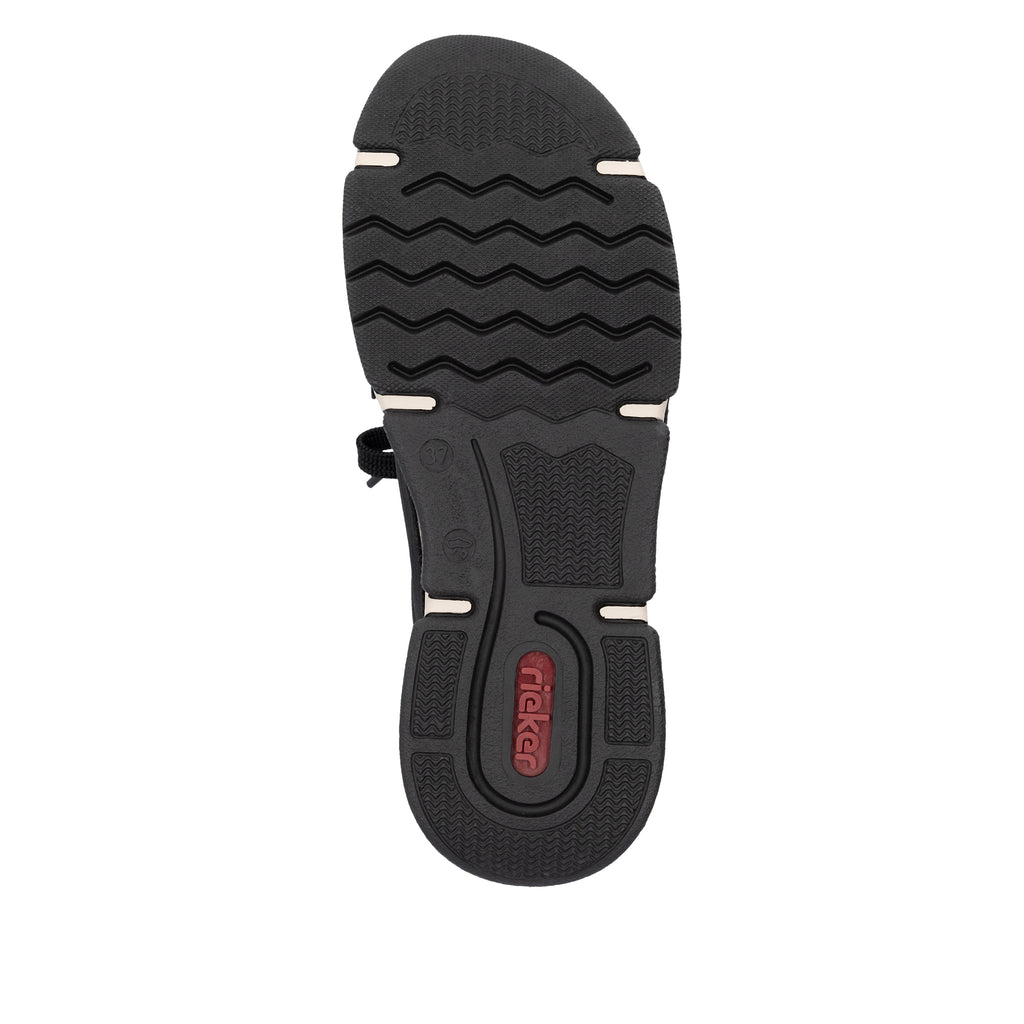 Black Elasticated Shoes for Women | Rieker 45973-00