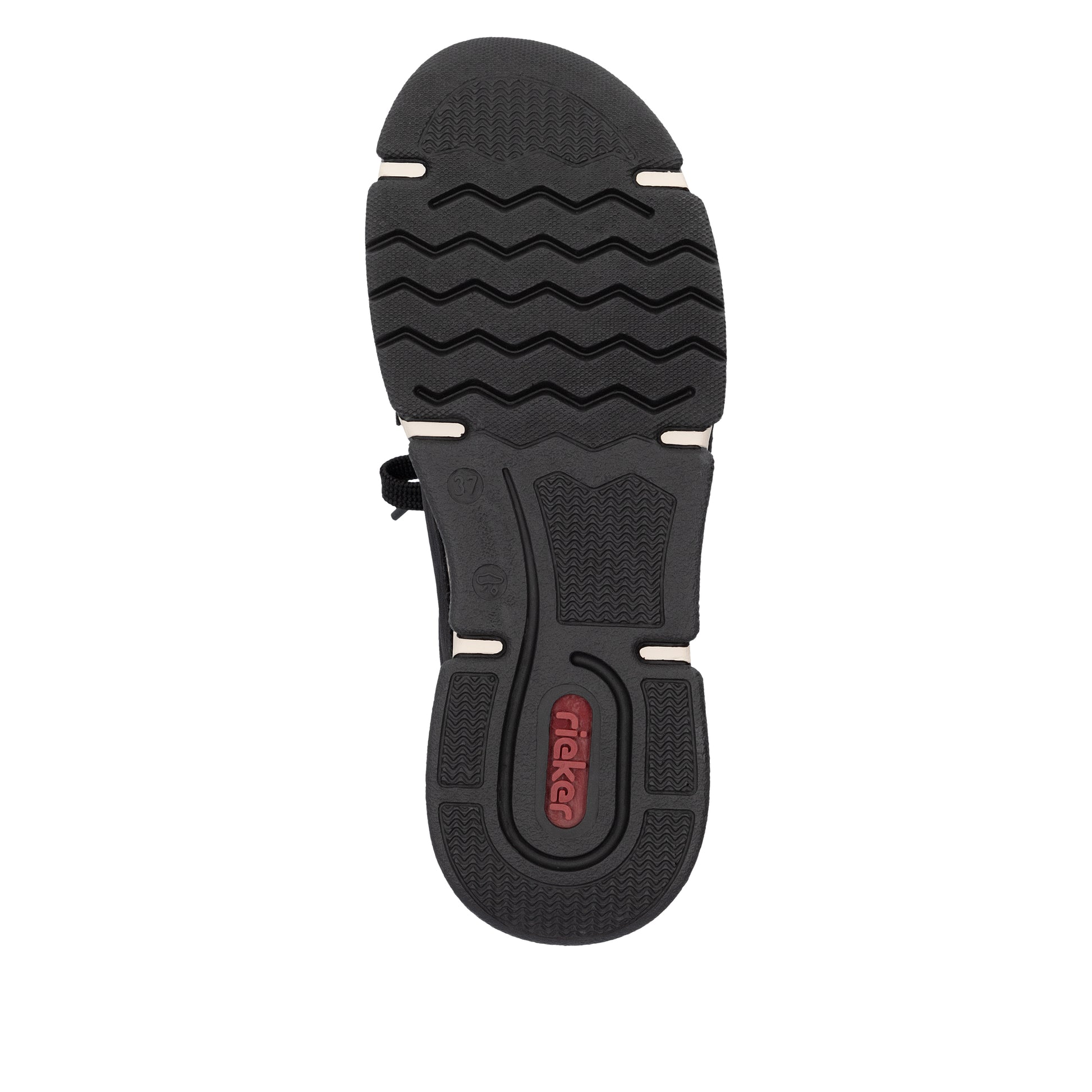 Black Elasticated Shoes for Women | Rieker 45973-00