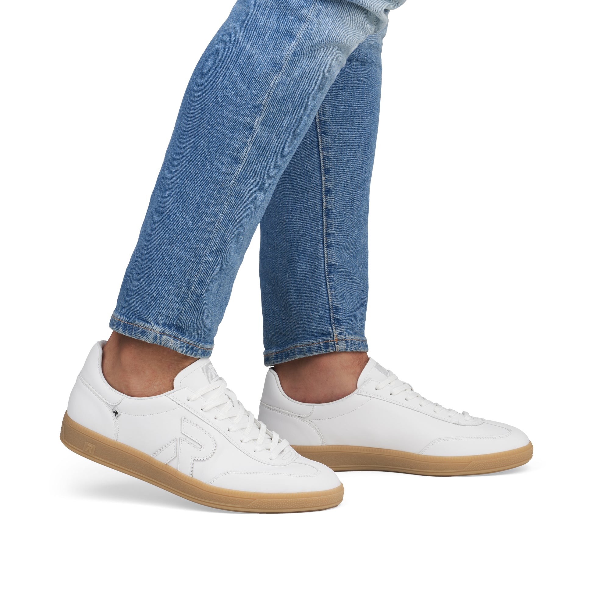 White Elasticated Shoes for Men | Rieker U2200-80