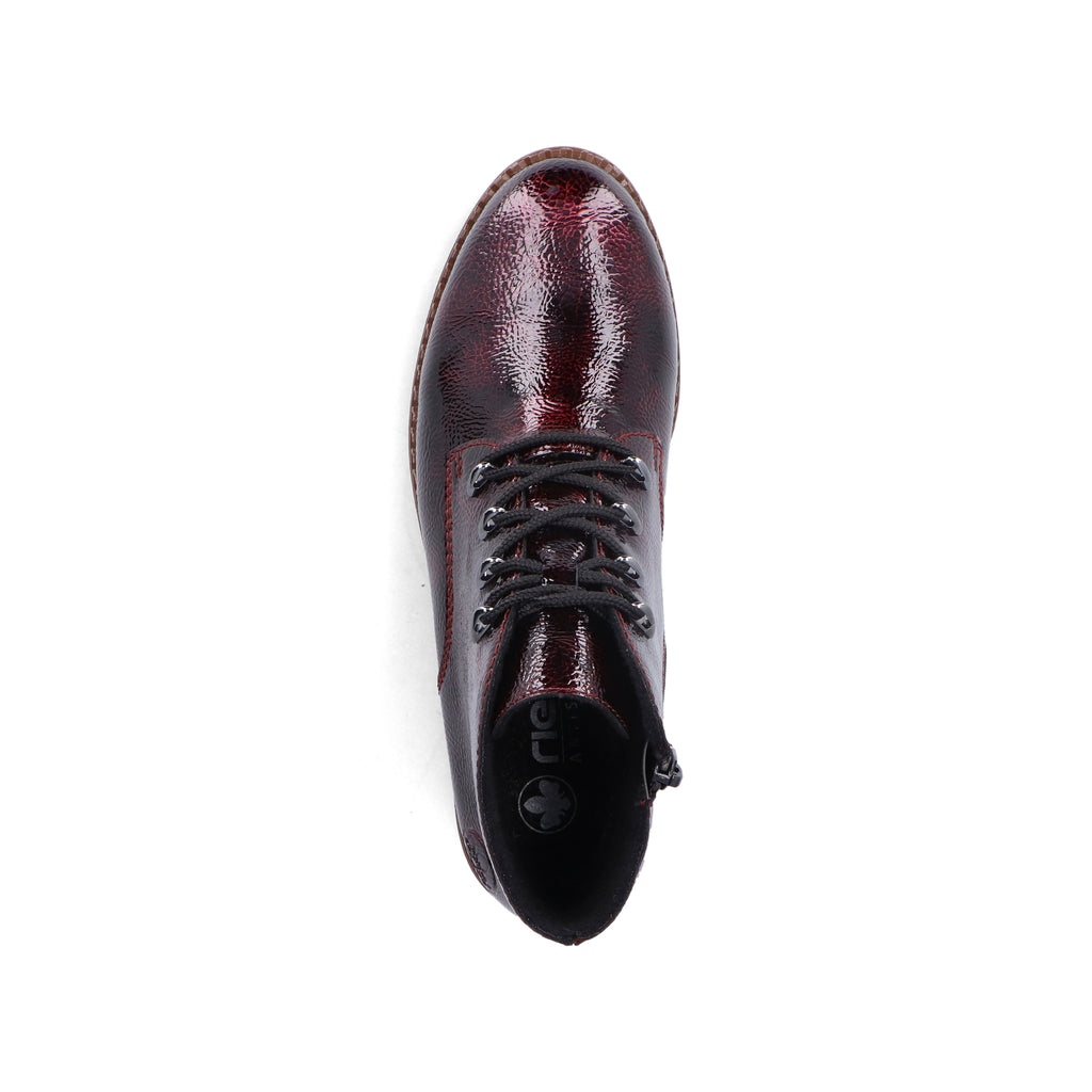 Red Zip Boots for Women | Rieker 44902-35