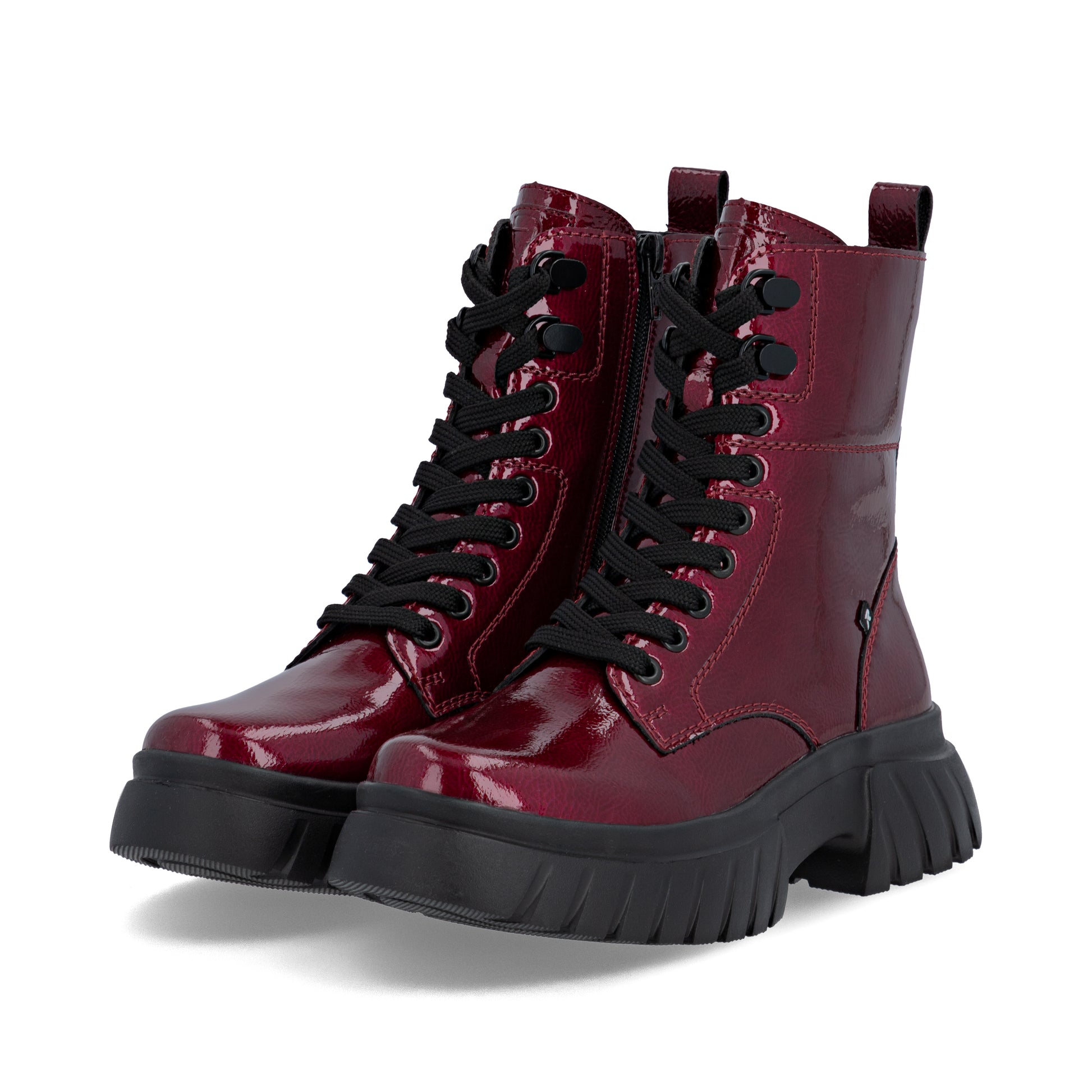 Red Zip Boots for Women | Rieker Sport W1870-35