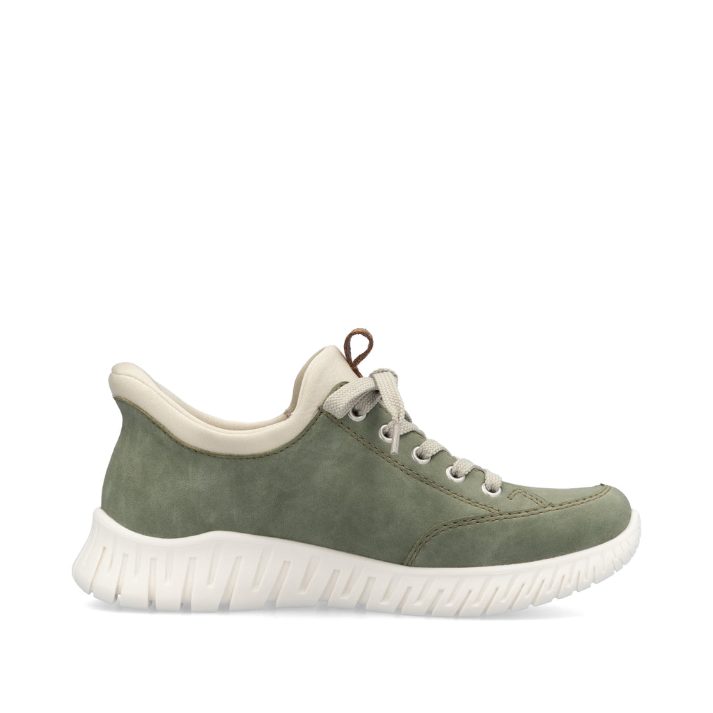 Green Elasticated Shoes for Women | Rieker M5354-52