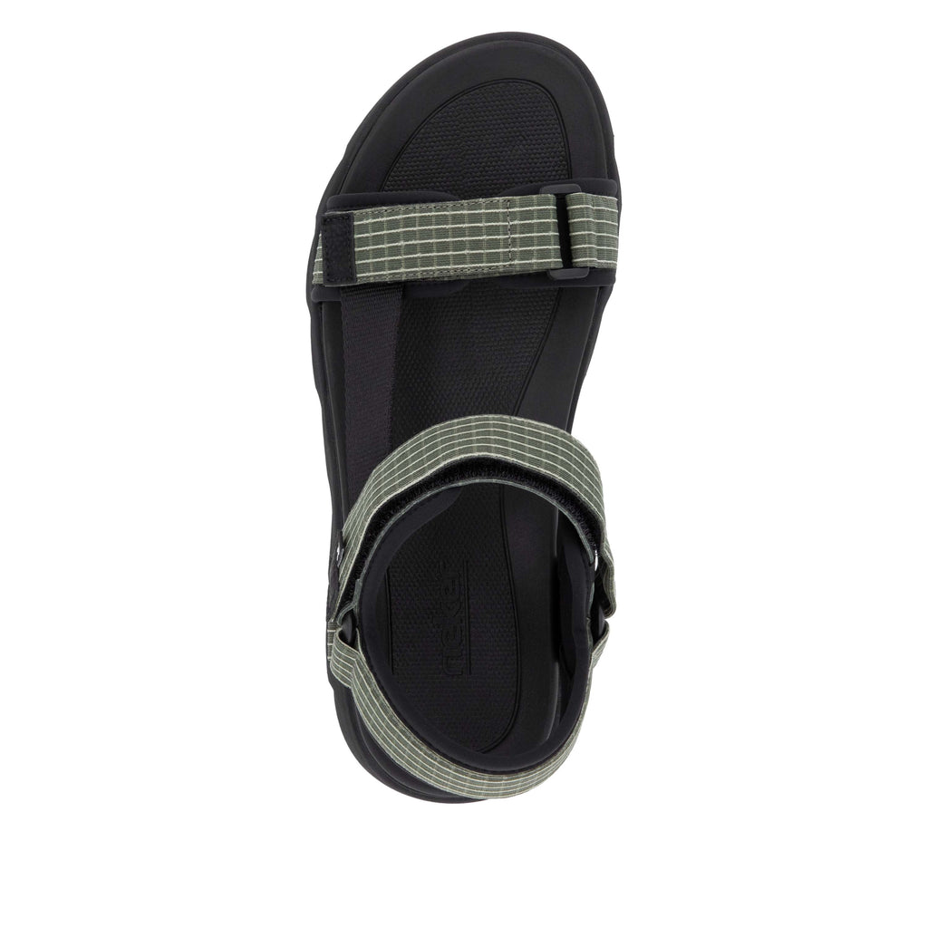 Green Hook & Loop Sandals for Men | Rieker 20805-54