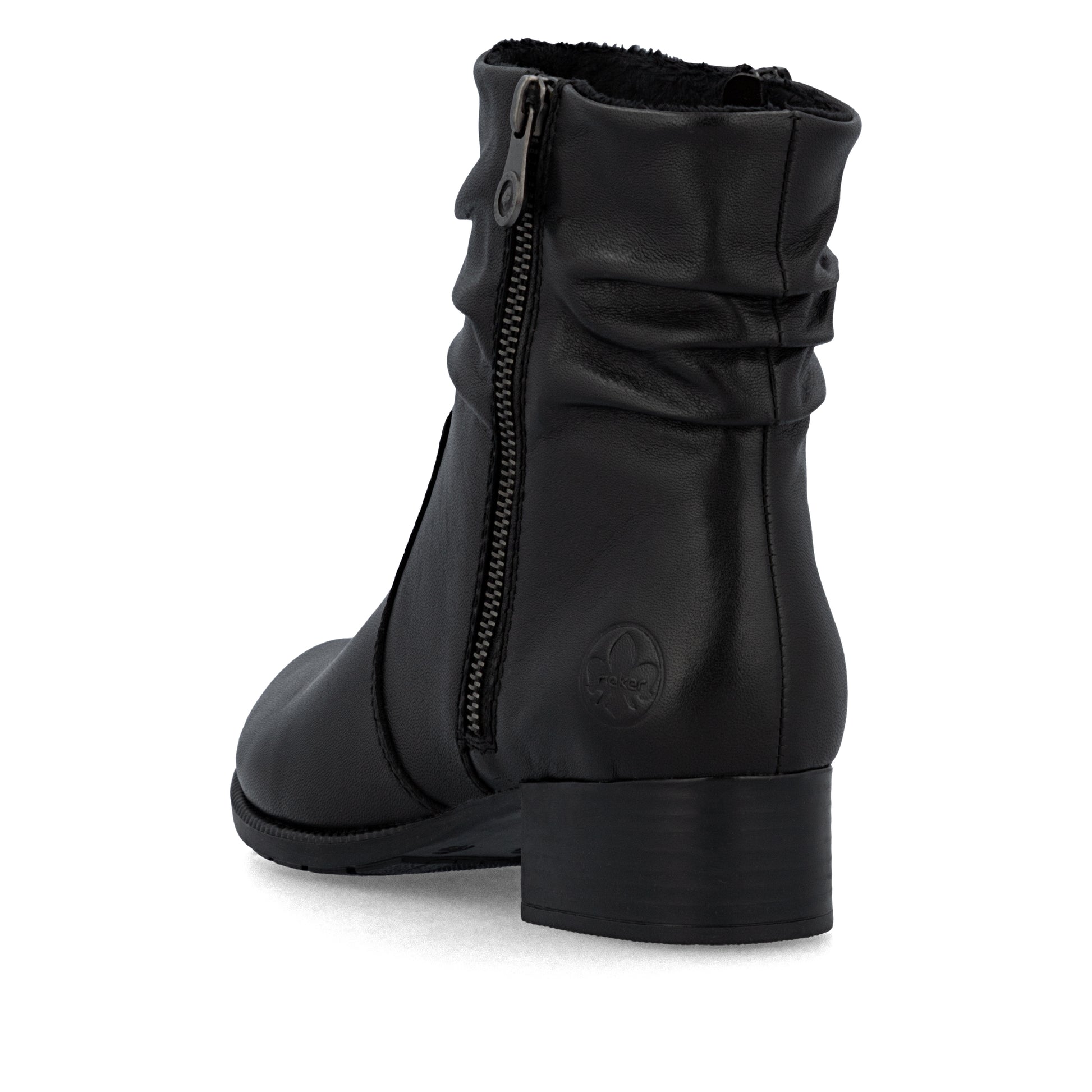 Black Zip Boots for Women | Rieker 78656-00