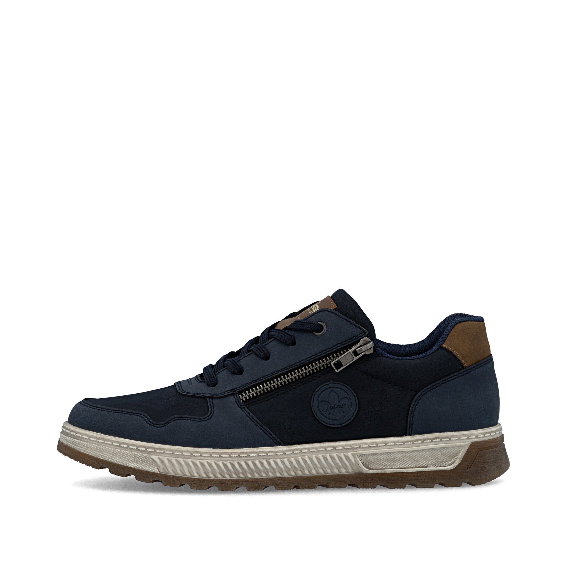 Blue Zip Shoes for Men | Rieker 37029-14