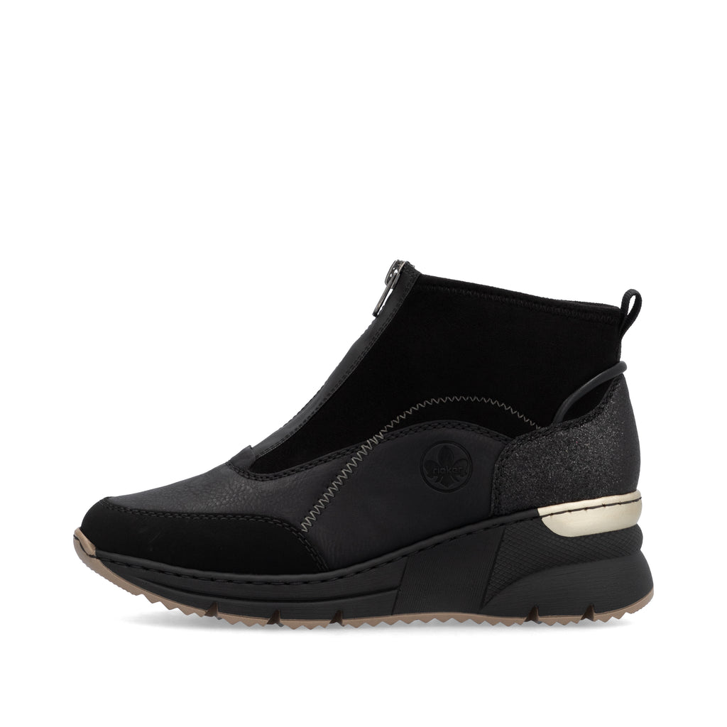 Black Zip Boots for Women | Rieker N6361-00
