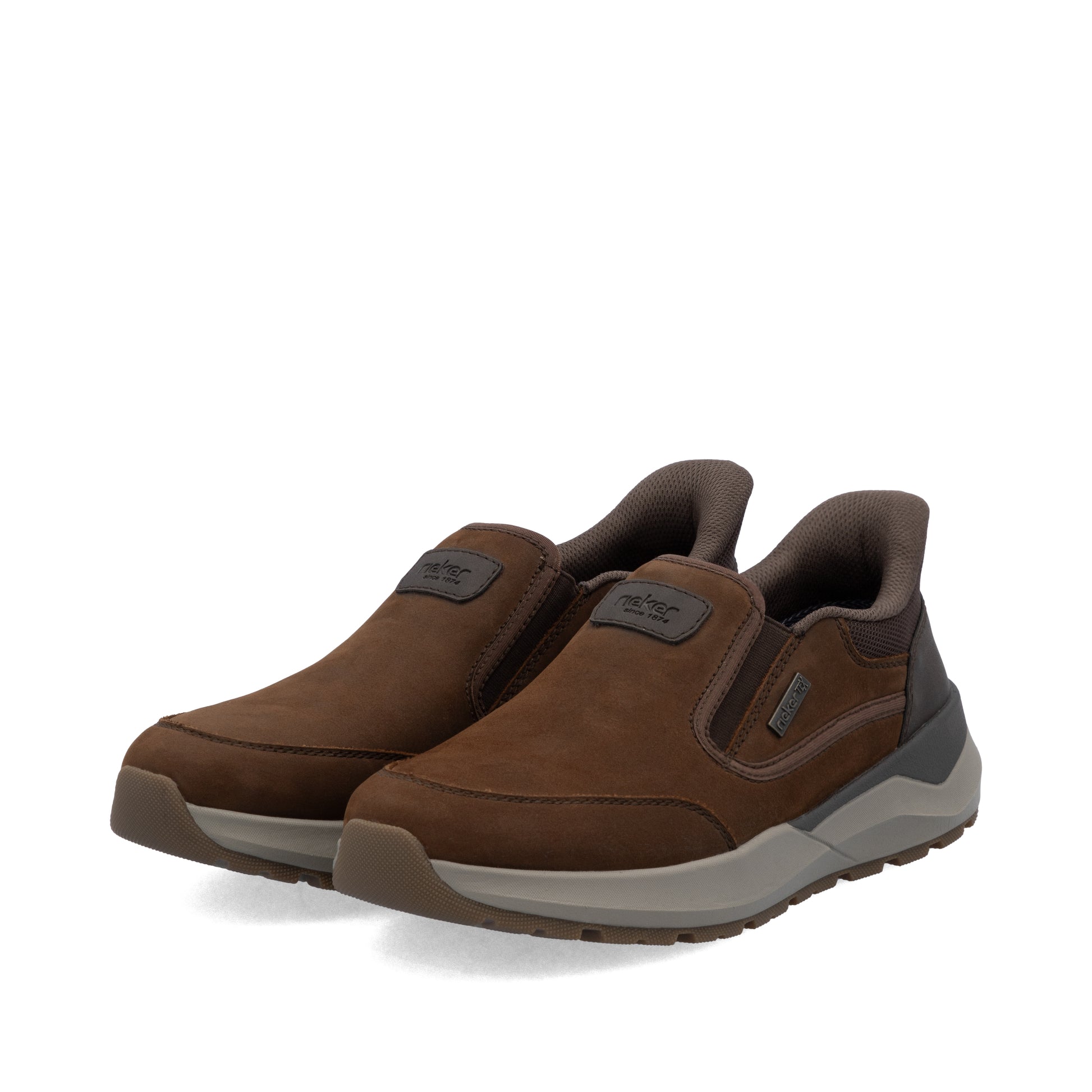 Brown Elasticated Shoes for Men | Rieker 06052-22