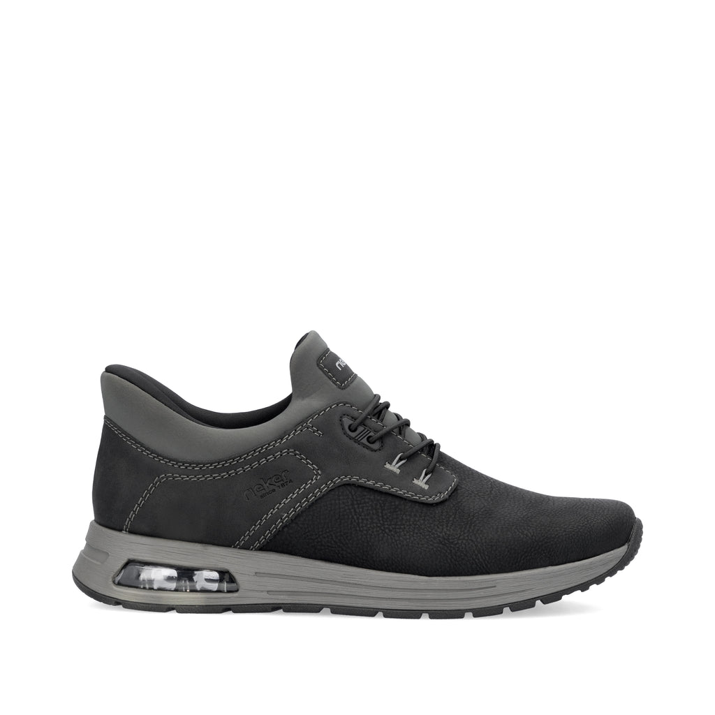 Black Elasticated Shoes for Men | Rieker B1051-00