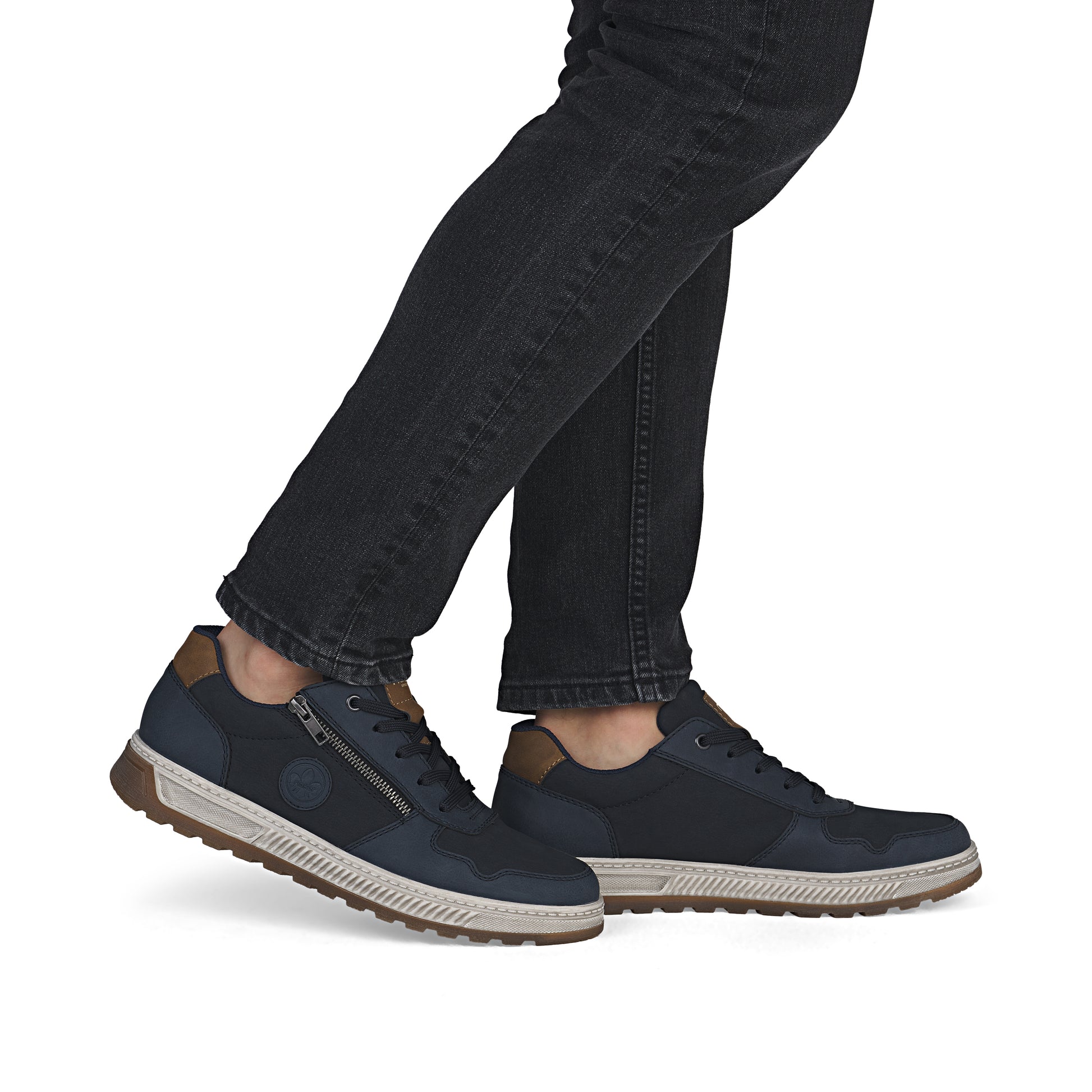 Blue Zip Shoes for Men | Rieker 37029-14