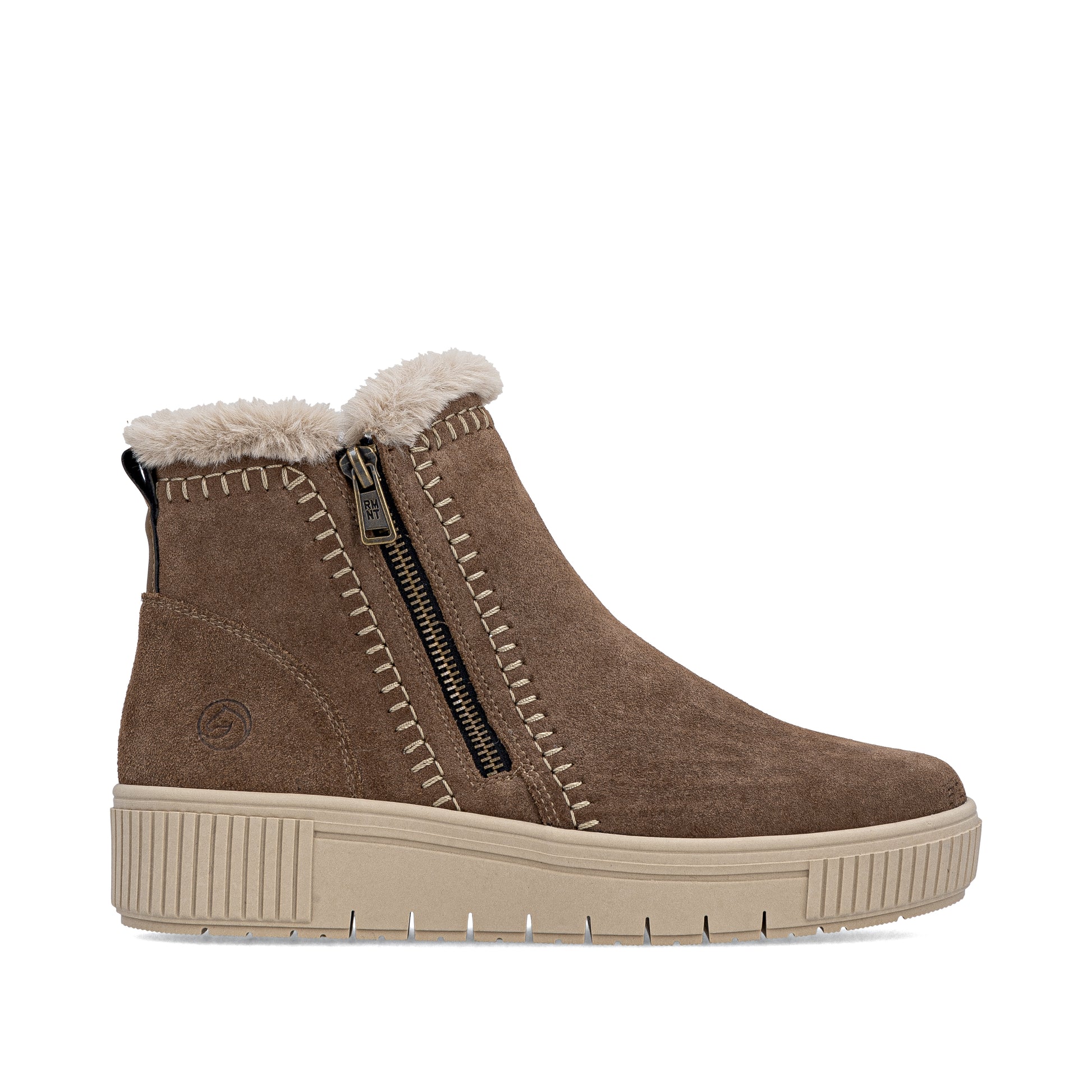 Brown Zip Boots for Women | Remonte D3B70-20