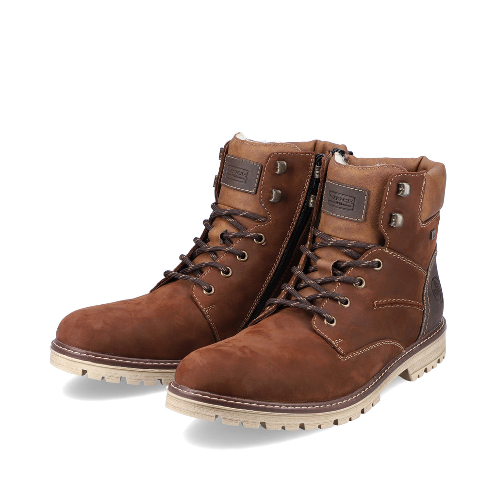 Brown Zip Boots for Men | Rieker F3613-22