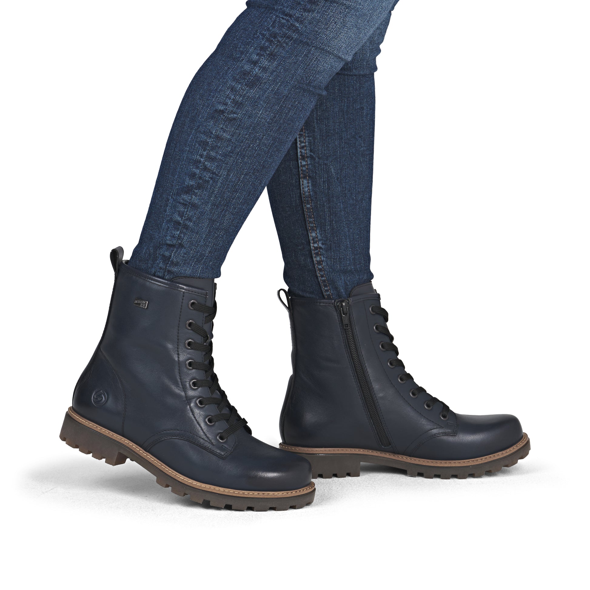 Blue Zip Boots for Women | Remonte D3C70-14