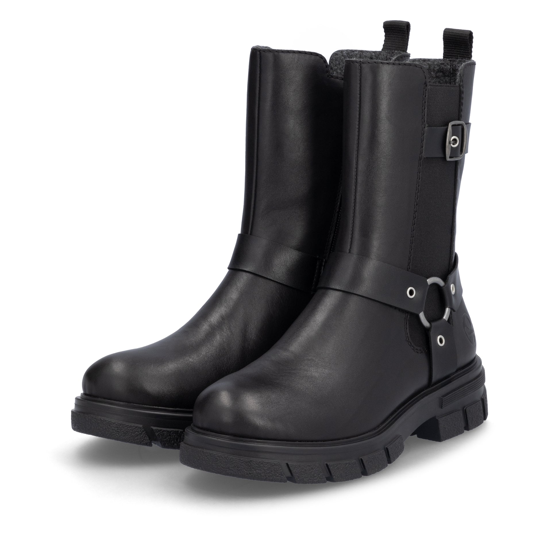 Black Zip Boots for Women | Rieker Z9177-00