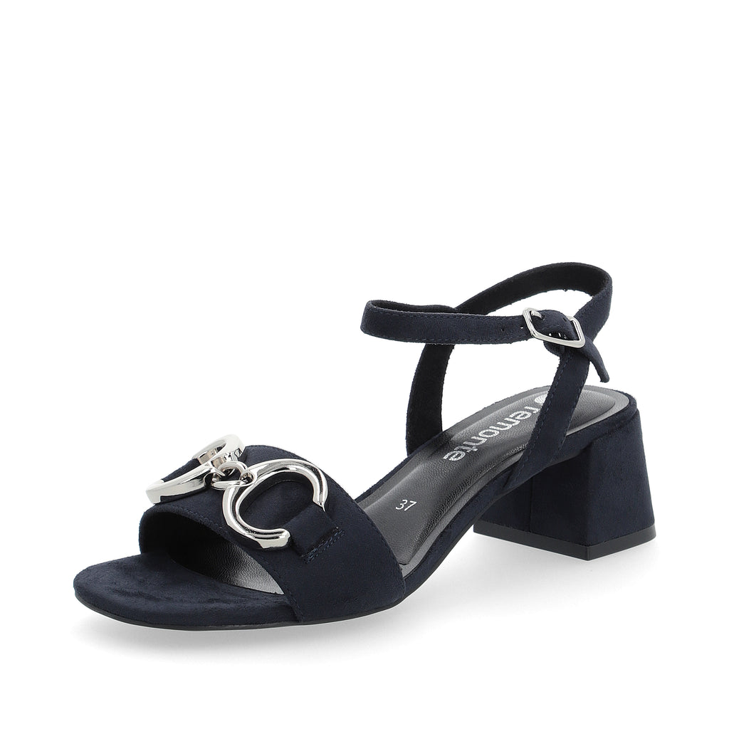 Blue Buckle Sandals for Women | Remonte D1L50-14