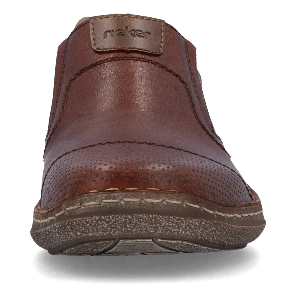 Brown Elasticated Shoes for Men | Rieker 03056-24