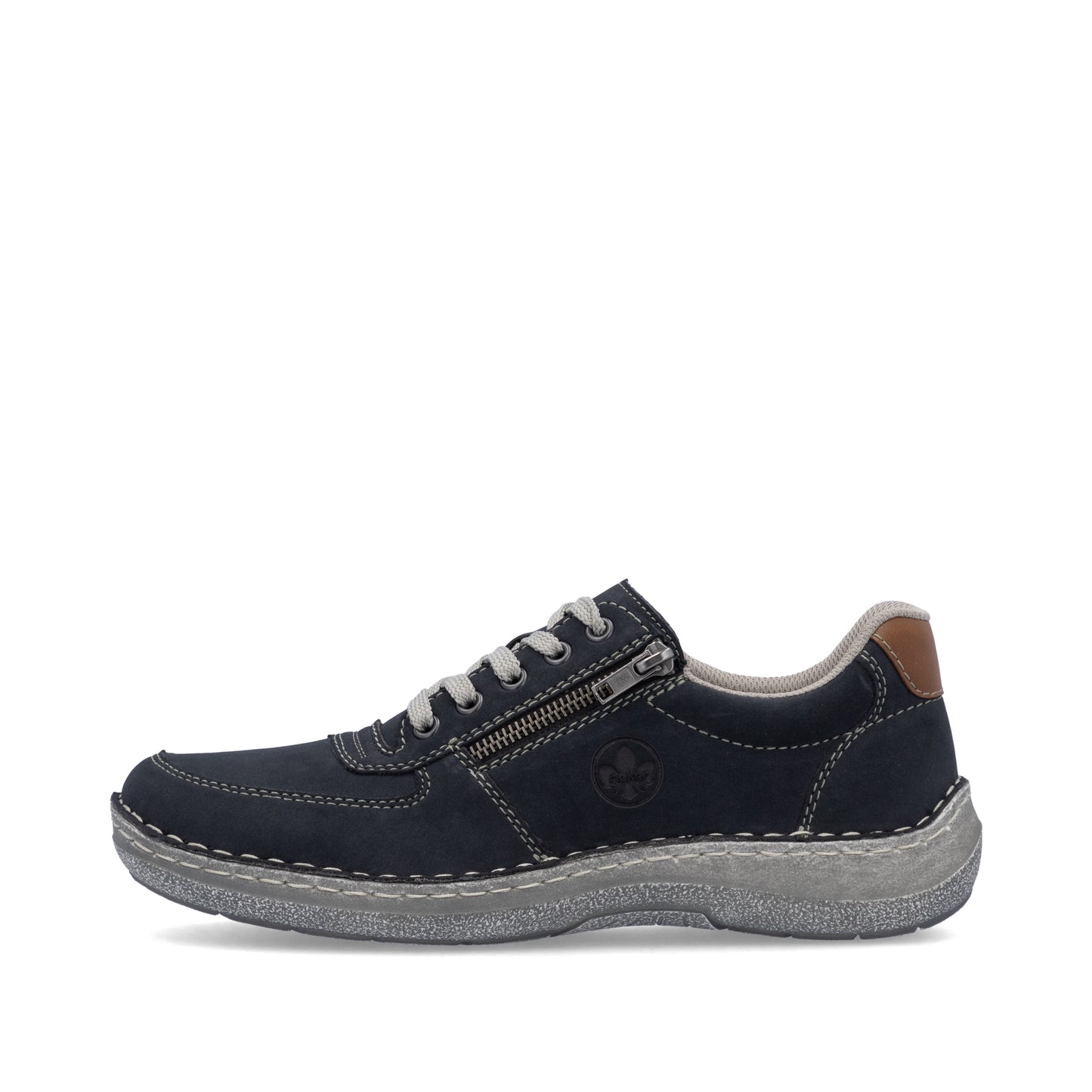 Rieker Men's Casual Lace-up Shoe - Blue | 03030-14